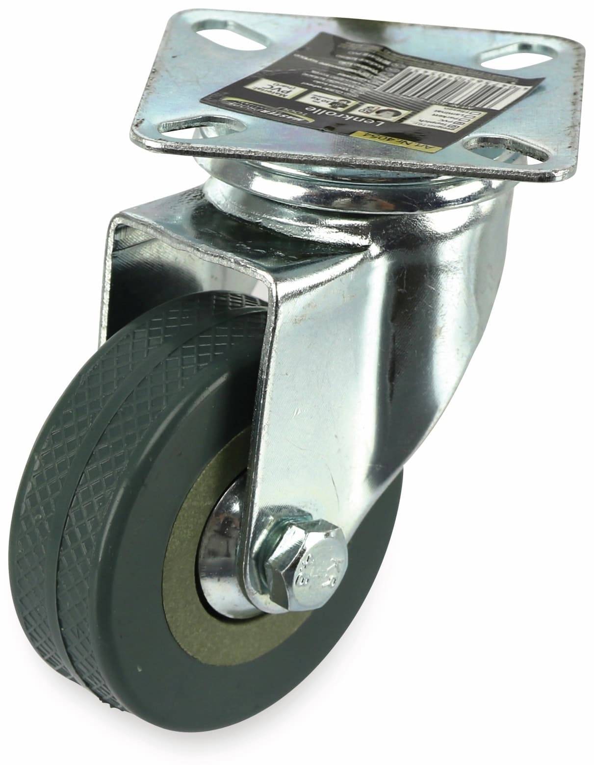 MASTERPROOF Lenkrolle Kugelgelagert 4054, PVC, Ø 50 mm