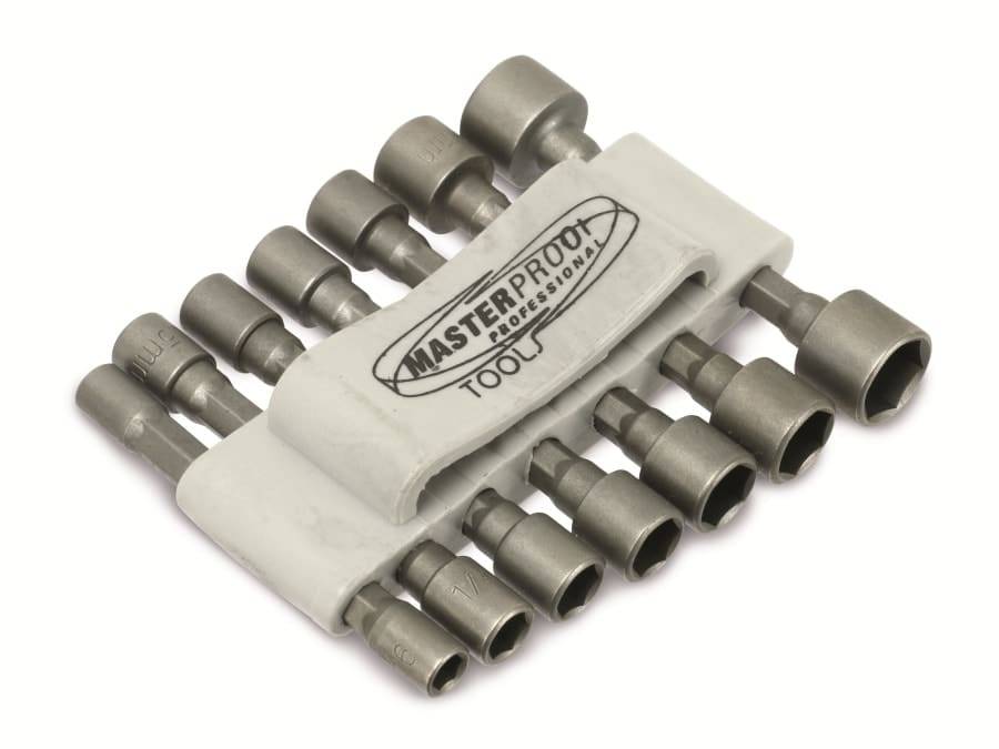 MASTERPROOF Steckschlüssel-Bitsatz, 14-teilig