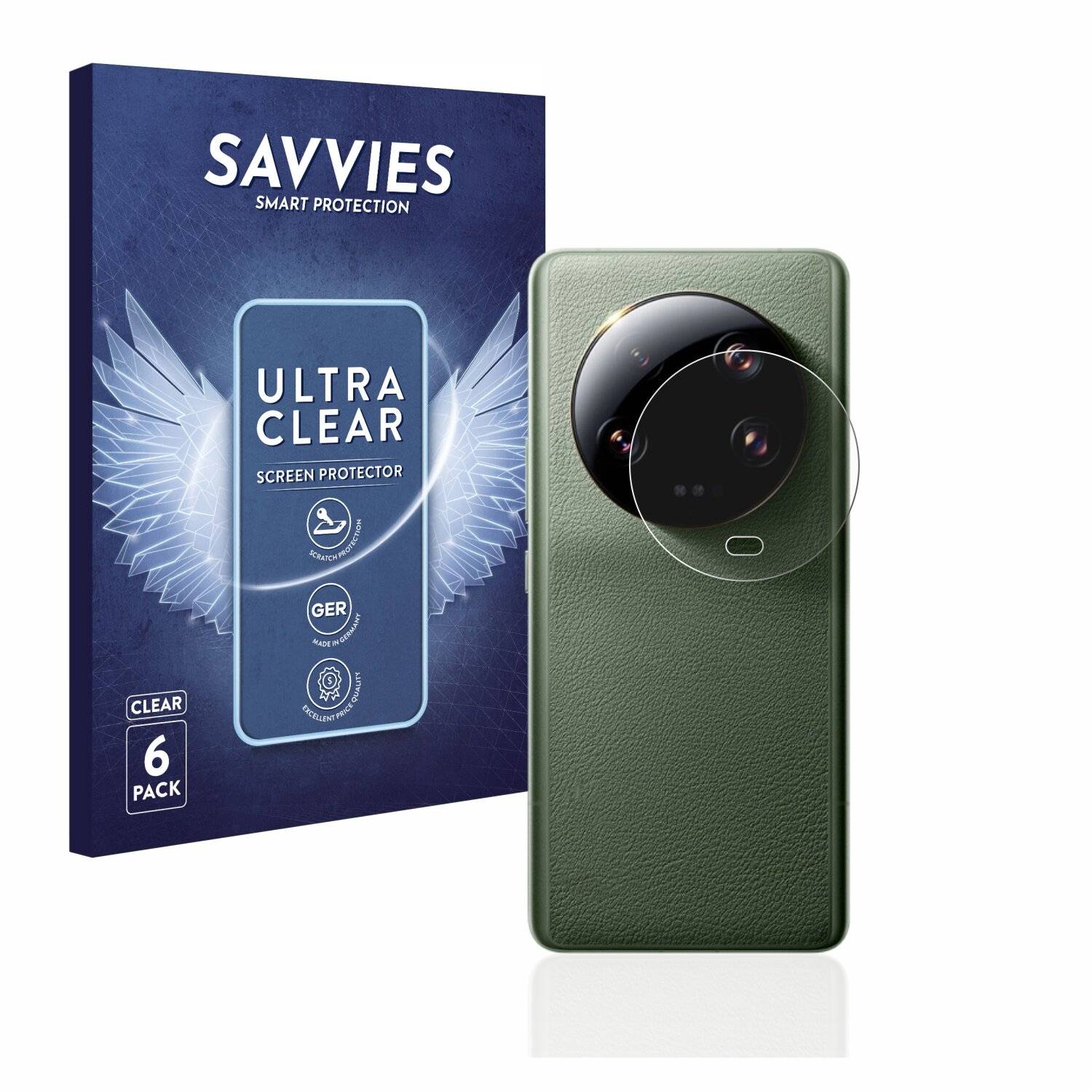 6x Savvies SU75 Displayschutzfolie für Xiaomi 13 Ultra (NUR
