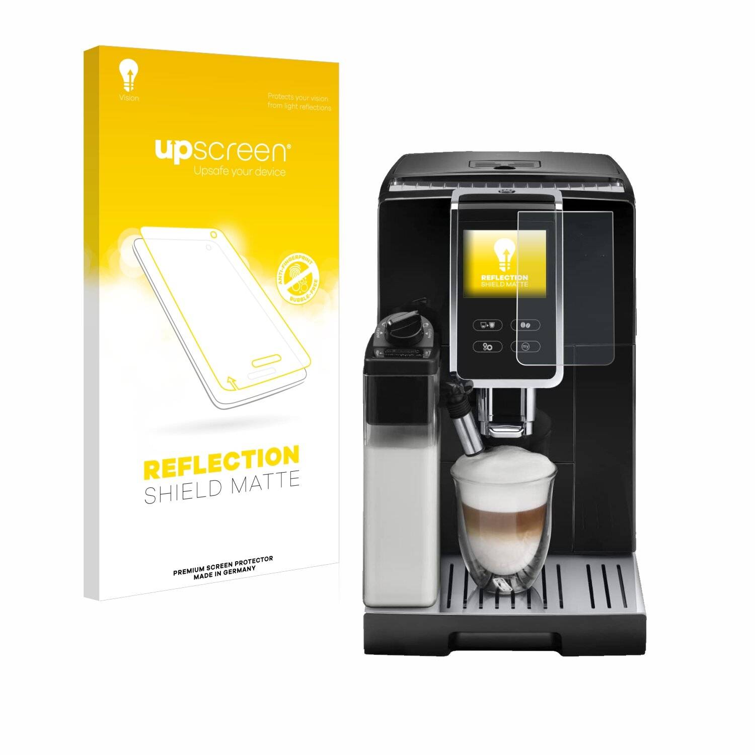 upscreen Reflection Shield Matte Premium Displayschutzfolie für DeLonghi Dinamica Plus
