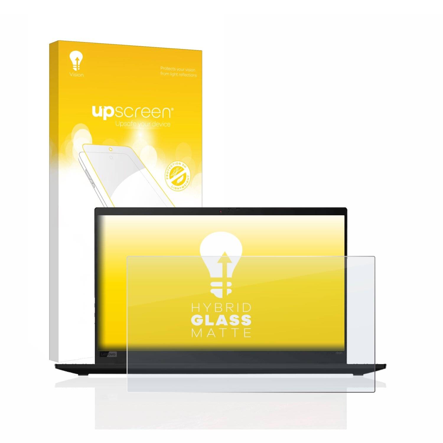 upscreen Hybrid Glass Matte Premium Schutzglas Folie für Lenovo ThinkPad X1 Carbon (7. Gen.)