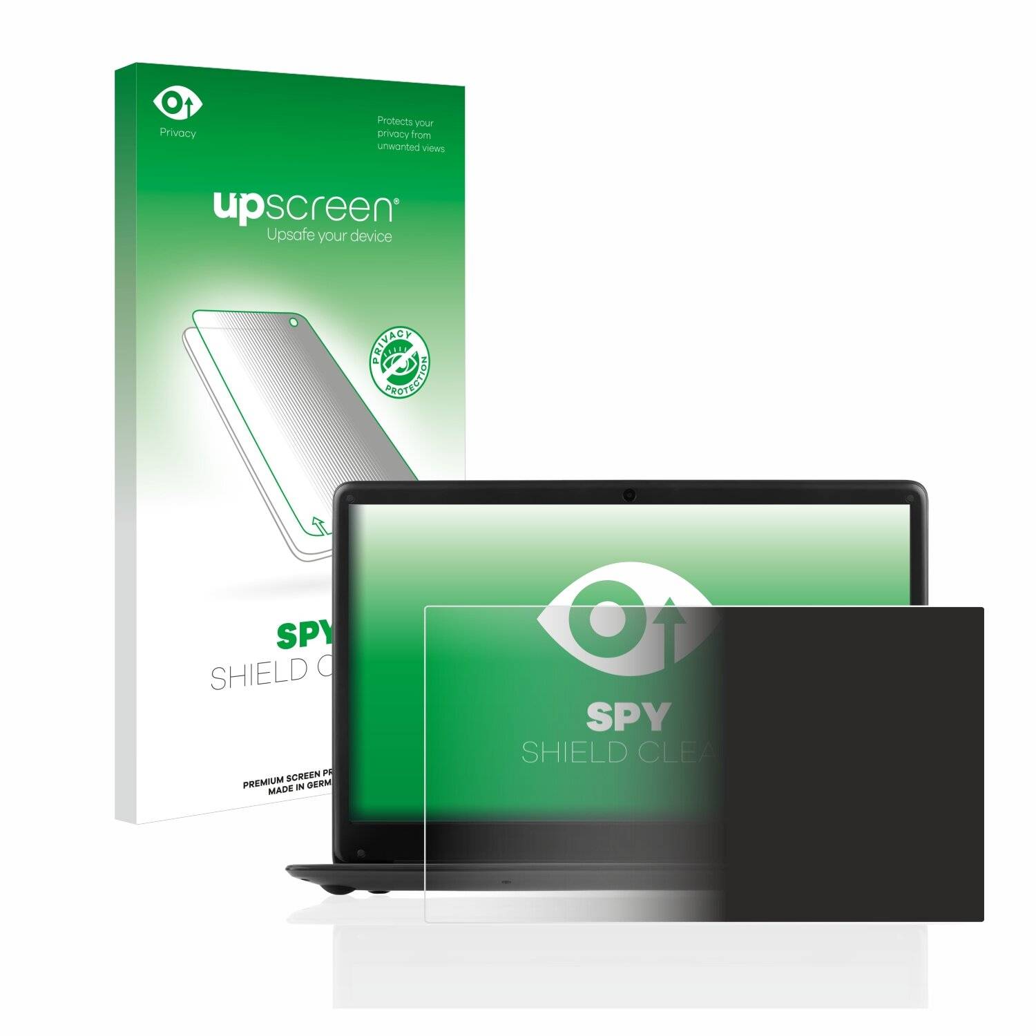 upscreen Spy Shield Clear Premium Blickschutzfolie für Krüger&Matz Ultrabook
