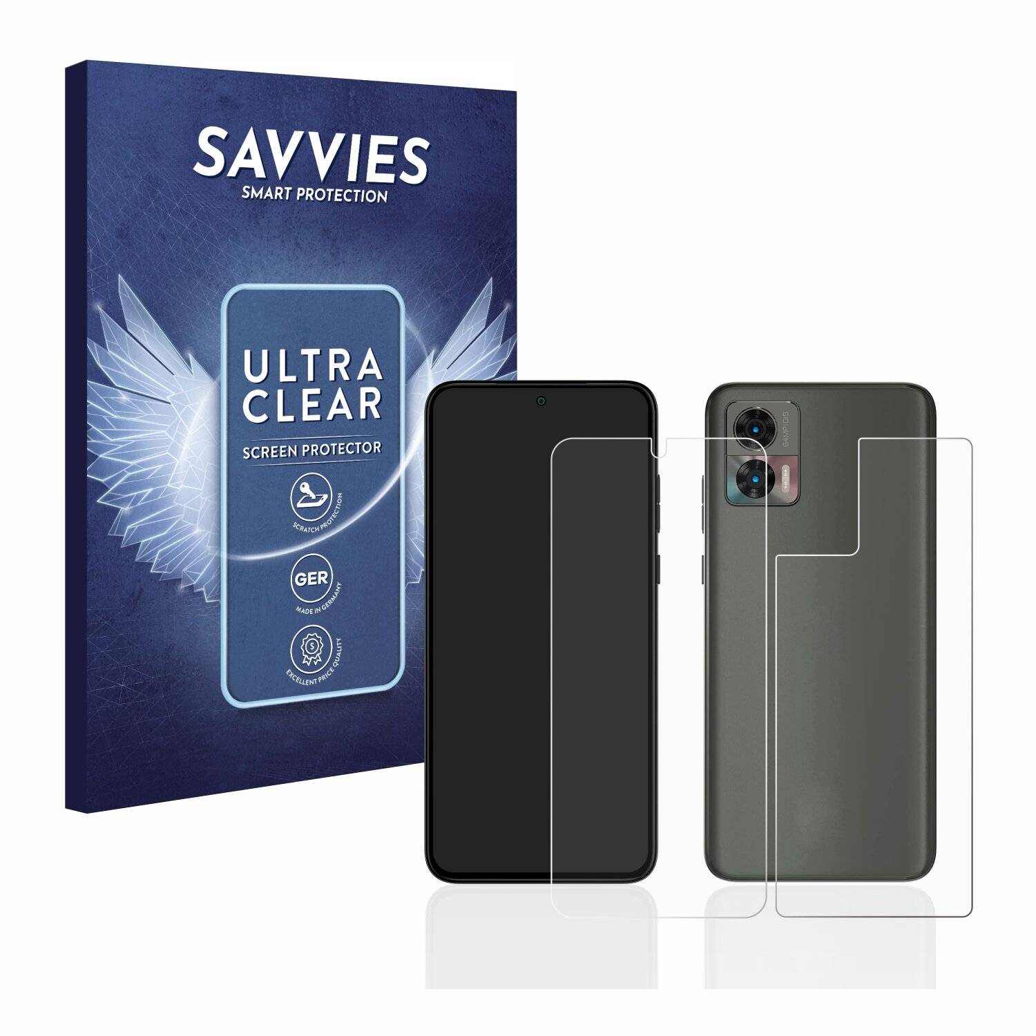 18x Savvies SU75 Displayschutzfolie für Motorola Edge 30 Neo