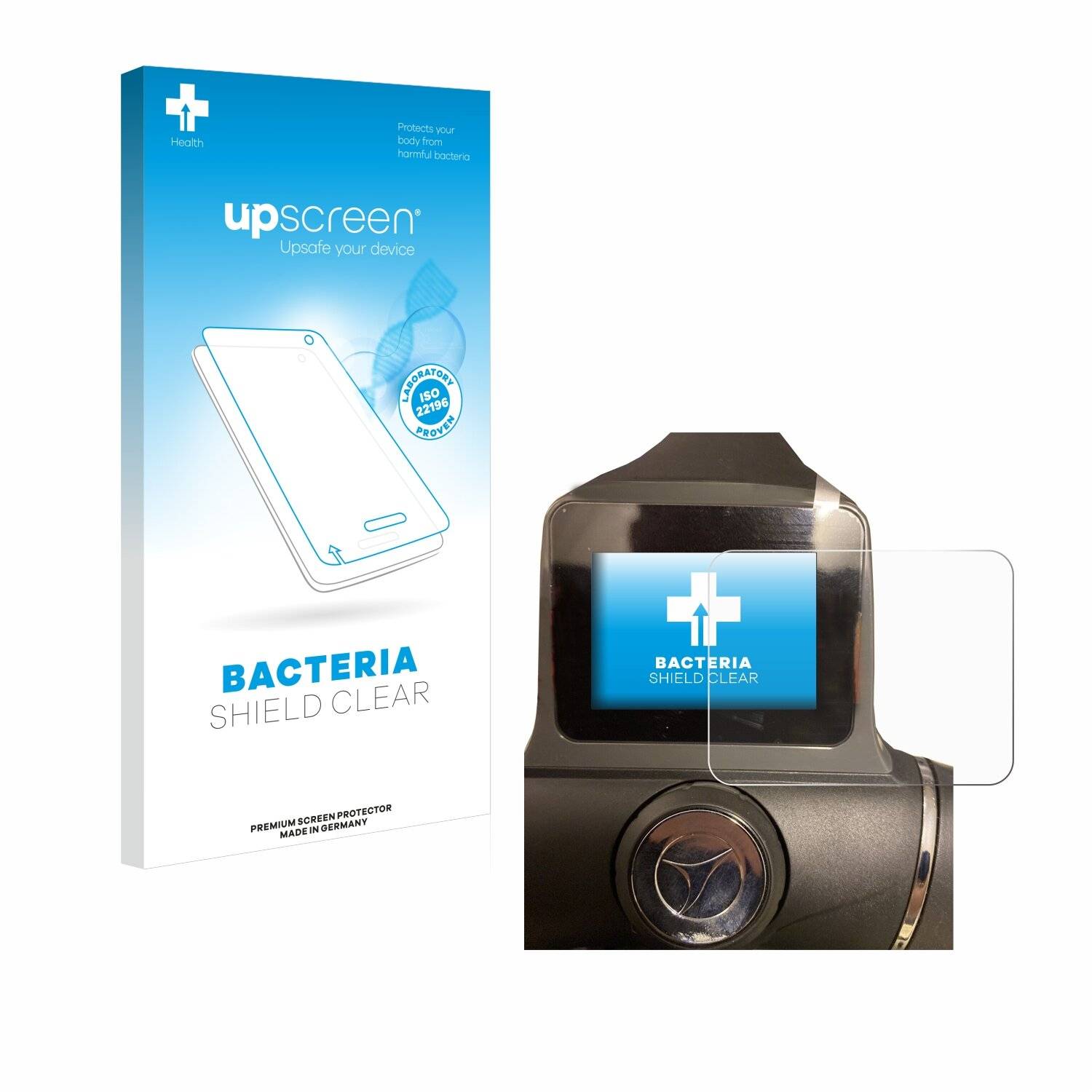 upscreen Bacteria Shield Clear Premium Antibakterielle Displayschutzfolie für Motocaddy M1