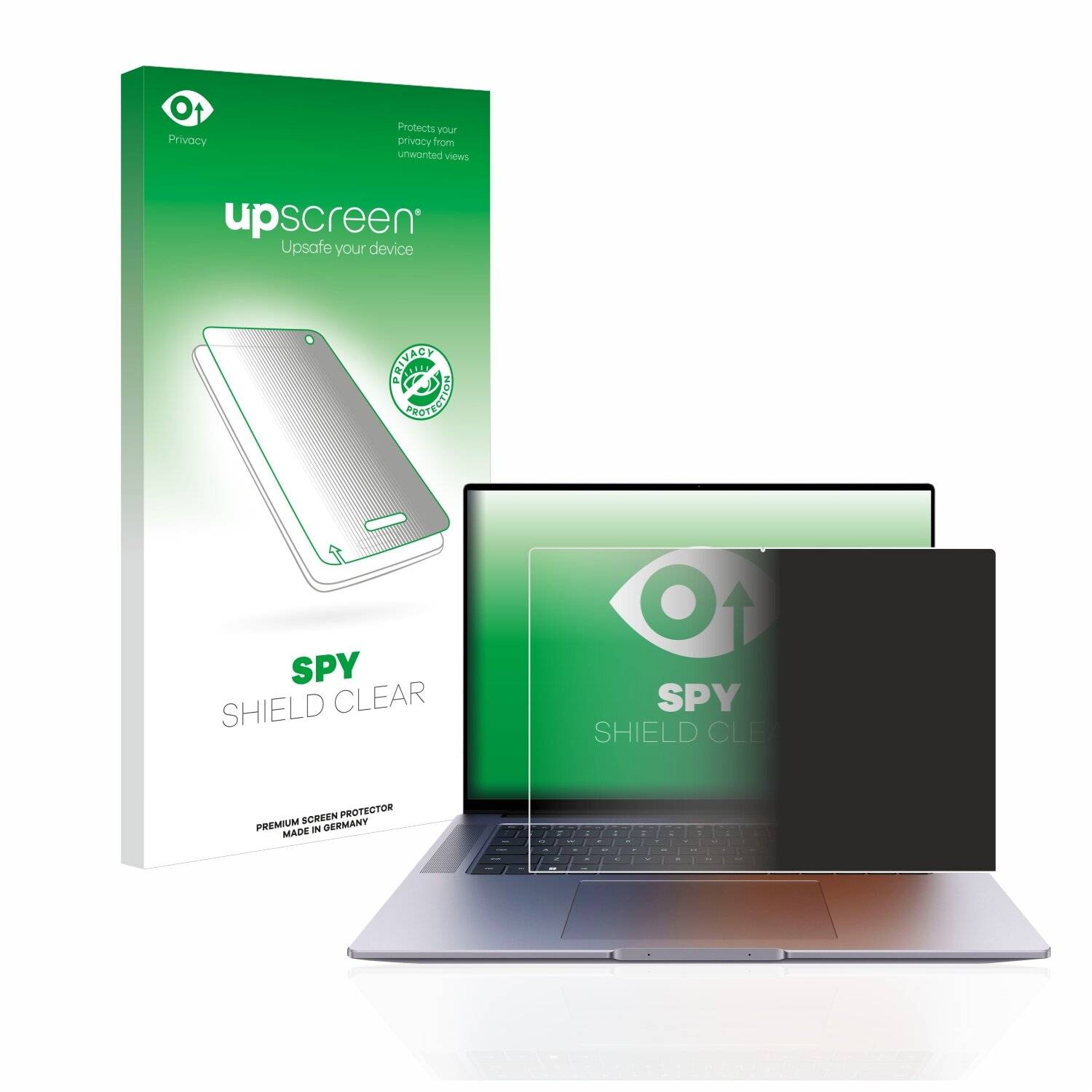 upscreen Spy Shield Clear Premium Blickschutzfolie für Huawei MateBook 16s