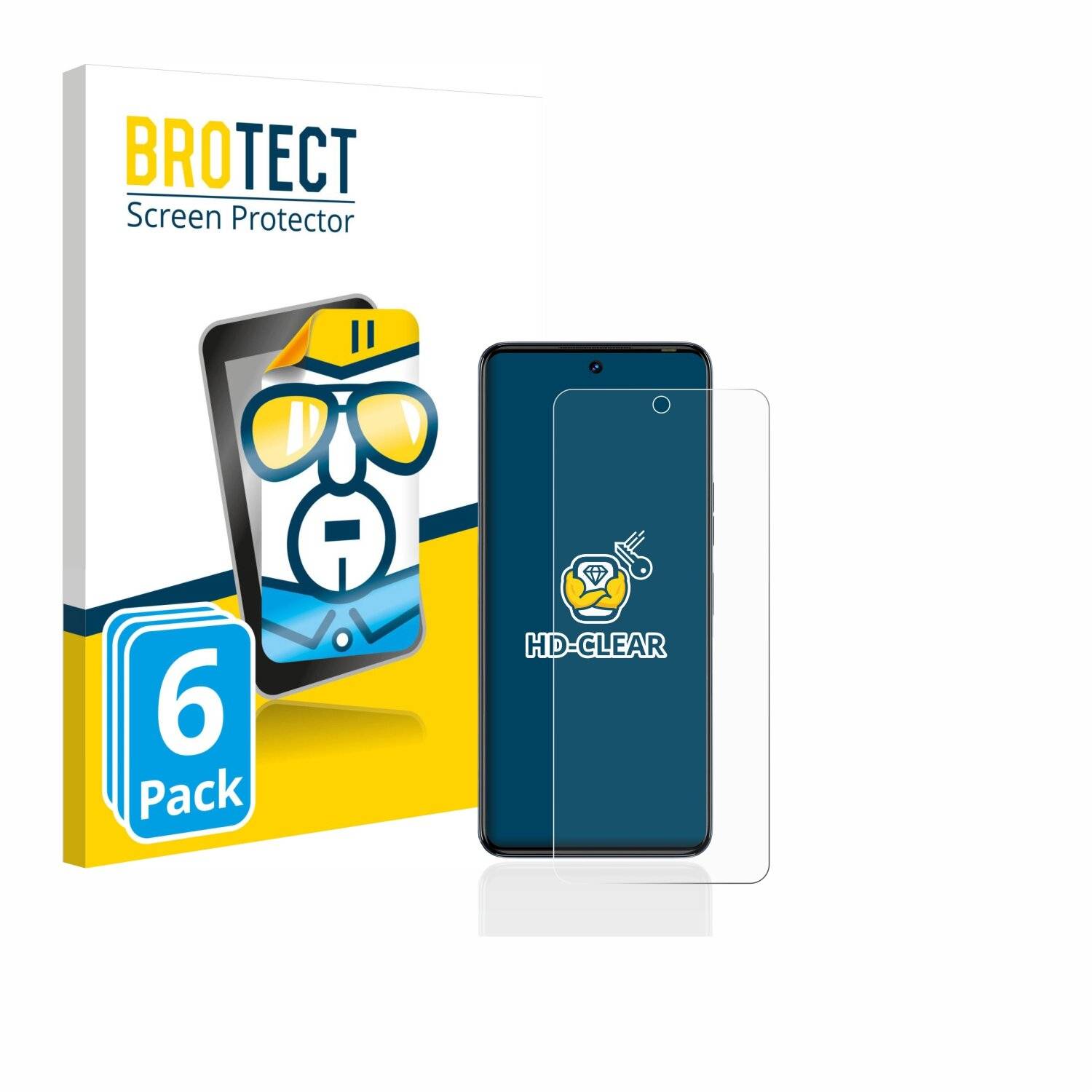 6x BROTECT HD-Clear Displayschutzfolie für Tecno Camon 20