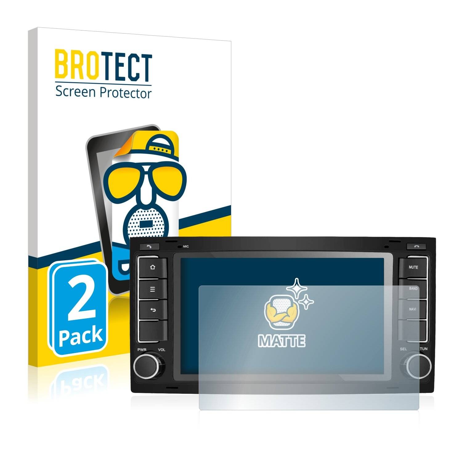 2x BROTECT Matte Displayschutzfolie für M.I.C. AVT7-lite - Entspiegelt,