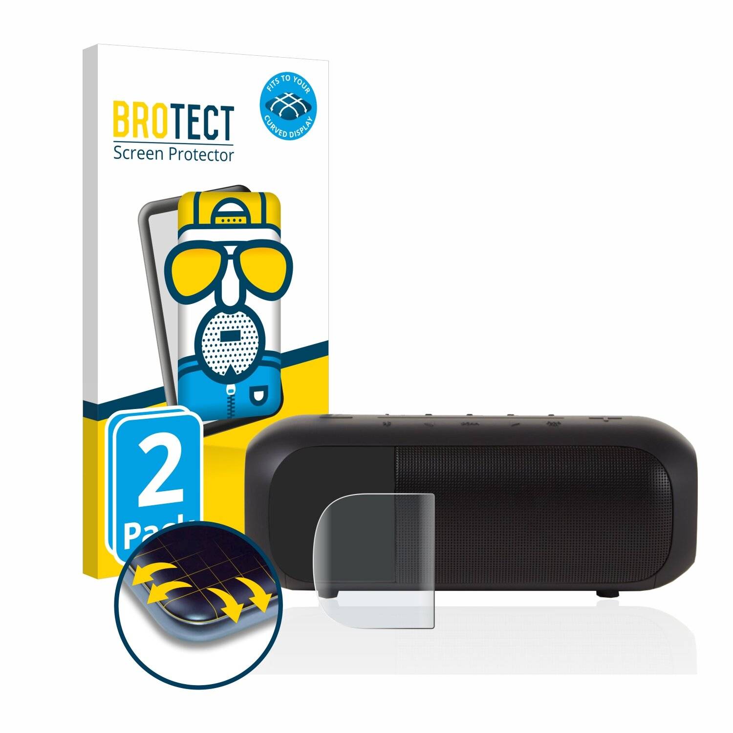 2x BROTECT Flex Matte Full-Cover Displayschutzfolie für JBL Tuner