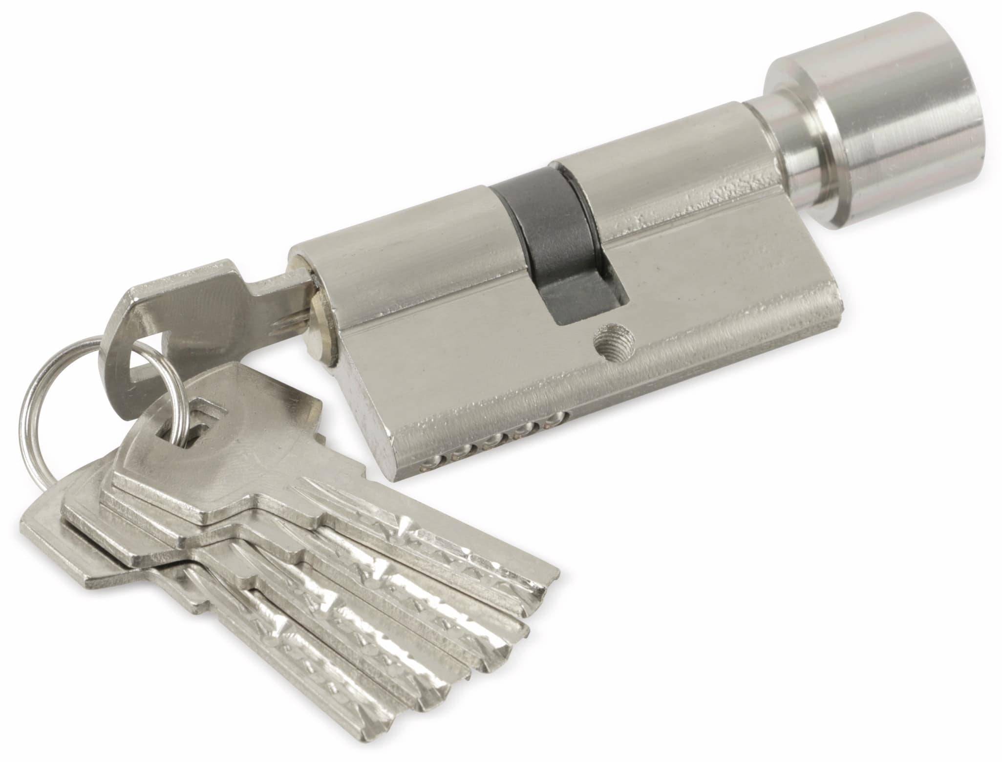 MASTERPROOF Sicherheits-Schließzylinder mit Knauf 1016-PJXY, 60 mm