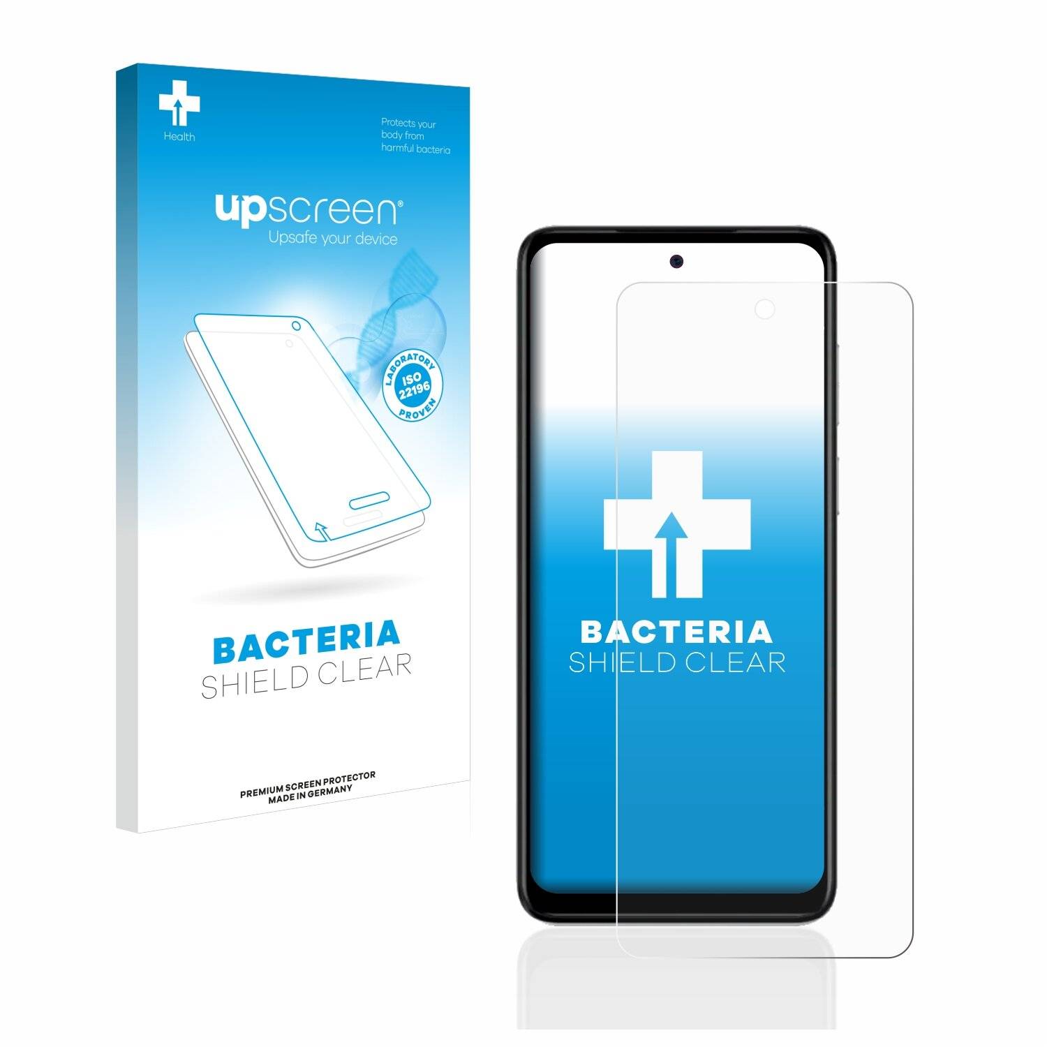 upscreen Bacteria Shield Clear Premium Antibakterielle Displayschutzfolie für Motorola Moto