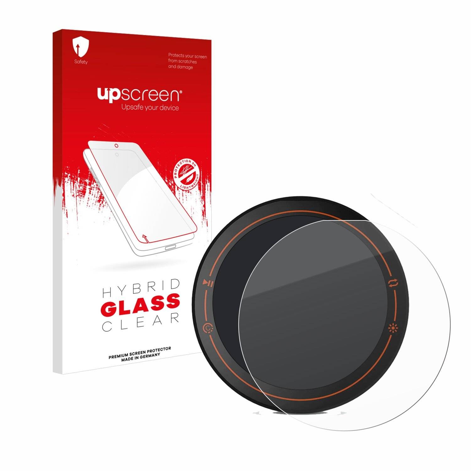 upscreen Hybrid Glass Clear Premium Schutzglas Folie für Cycplus M2
