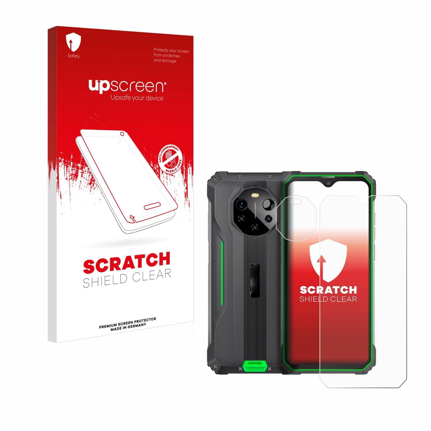 upscreen Scratch Shield Clear Premium Displayschutzfolie für Blackview BL8800 5G