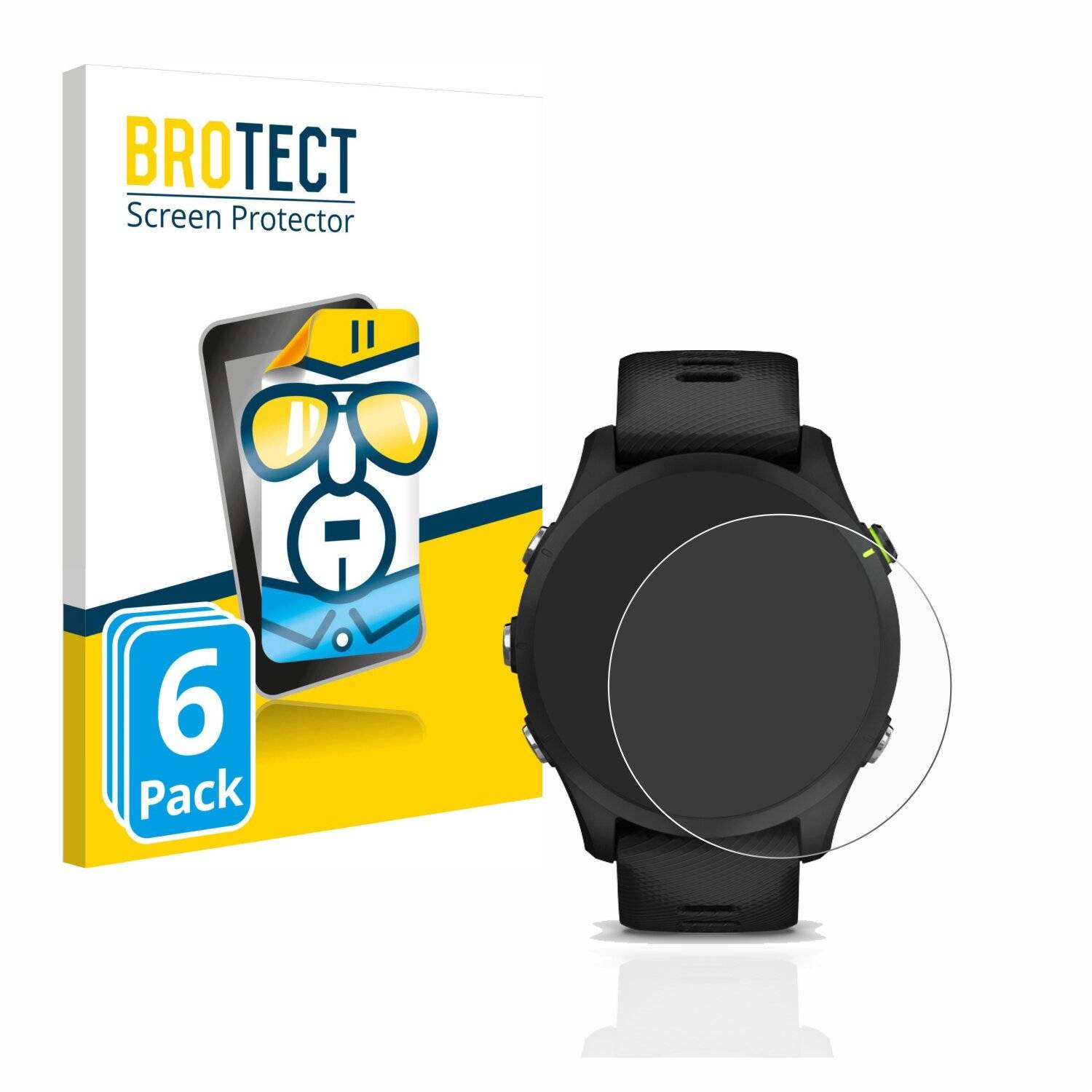 6x BROTECT HD-Clear Displayschutzfolie für Garmin Forerunner