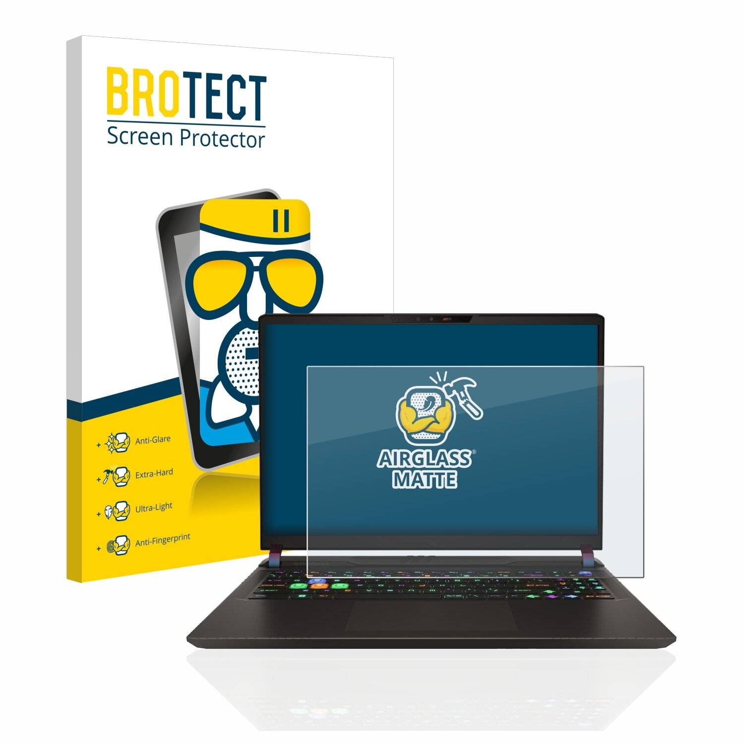 BROTECT AirGlass Matte Schutzglas Folie für MSI Vector