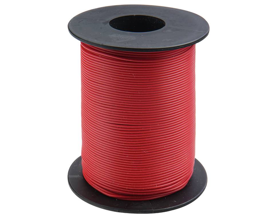 Donau Elektronik Donau Kupferschaltlitze 0,25 mm² / 25m auf Spule rot - Kupfer - 0,25 mm² - Rot - Kunststoff - 25 m