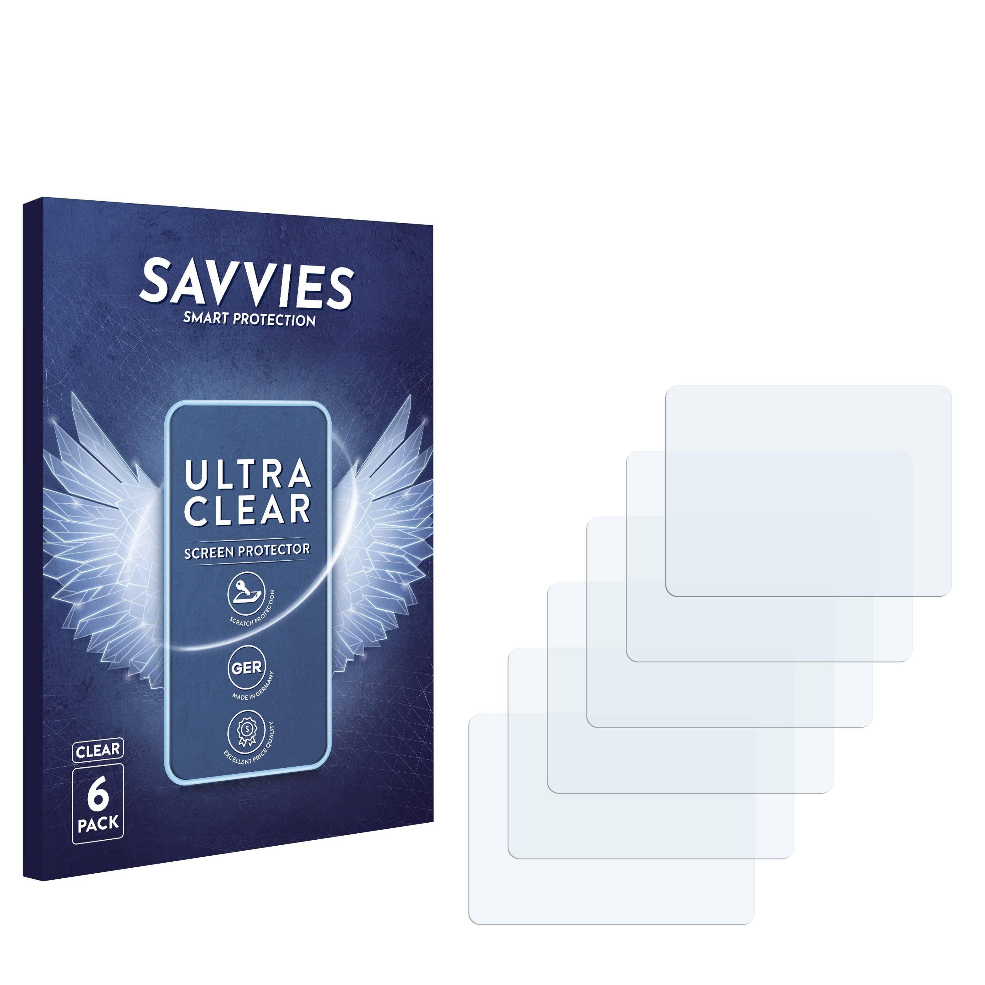 6x Savvies SU75 Displayschutzfolie für Dodge Challenger Uconnect 8.4