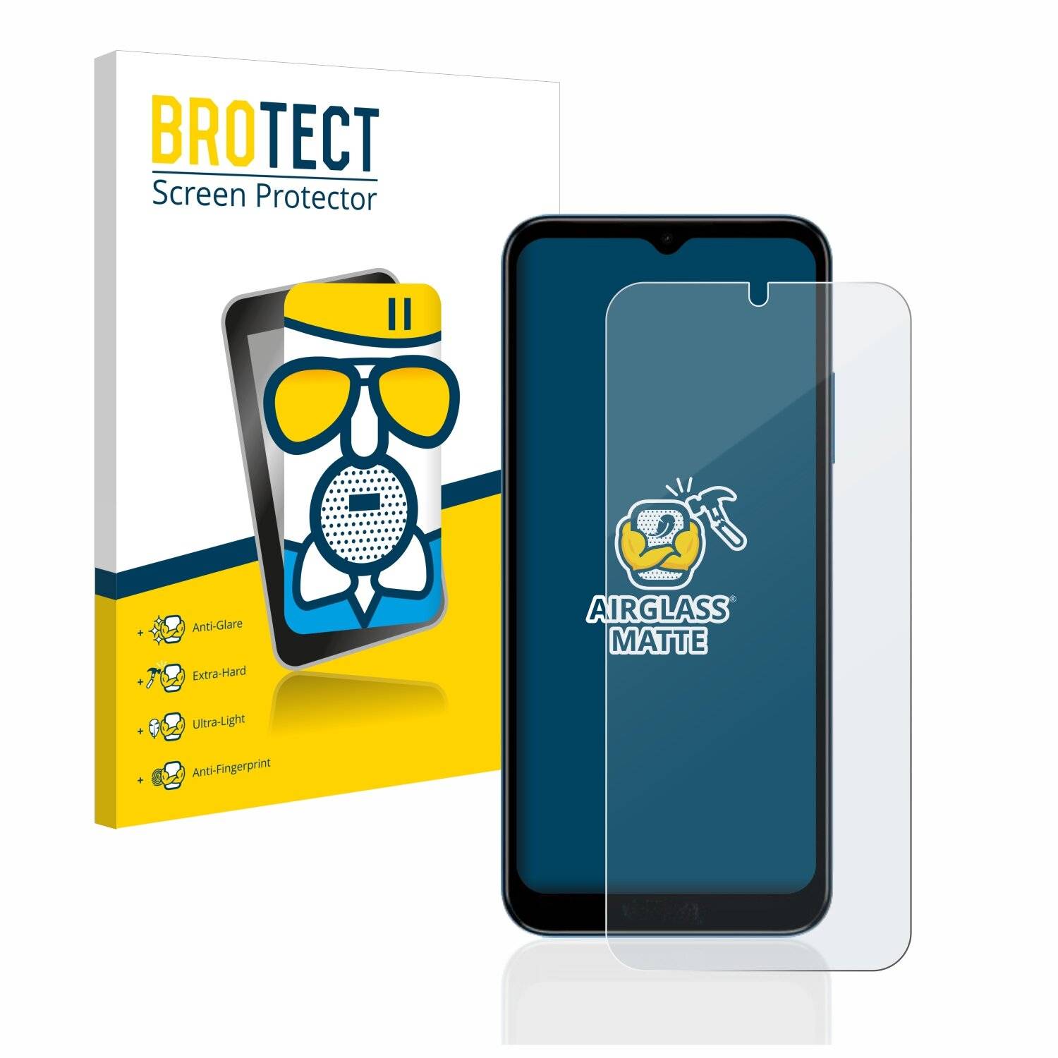 BROTECT AirGlass Matte Schutzglas Folie für Nokia