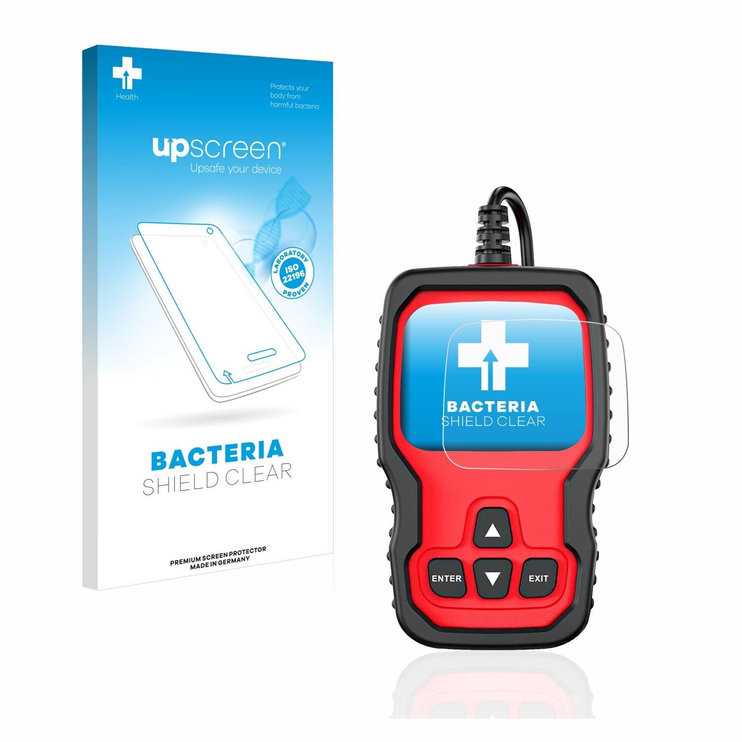 upscreen Bacteria Shield Clear Premium Antibakterielle Displayschutzfolie für Ancel VD
