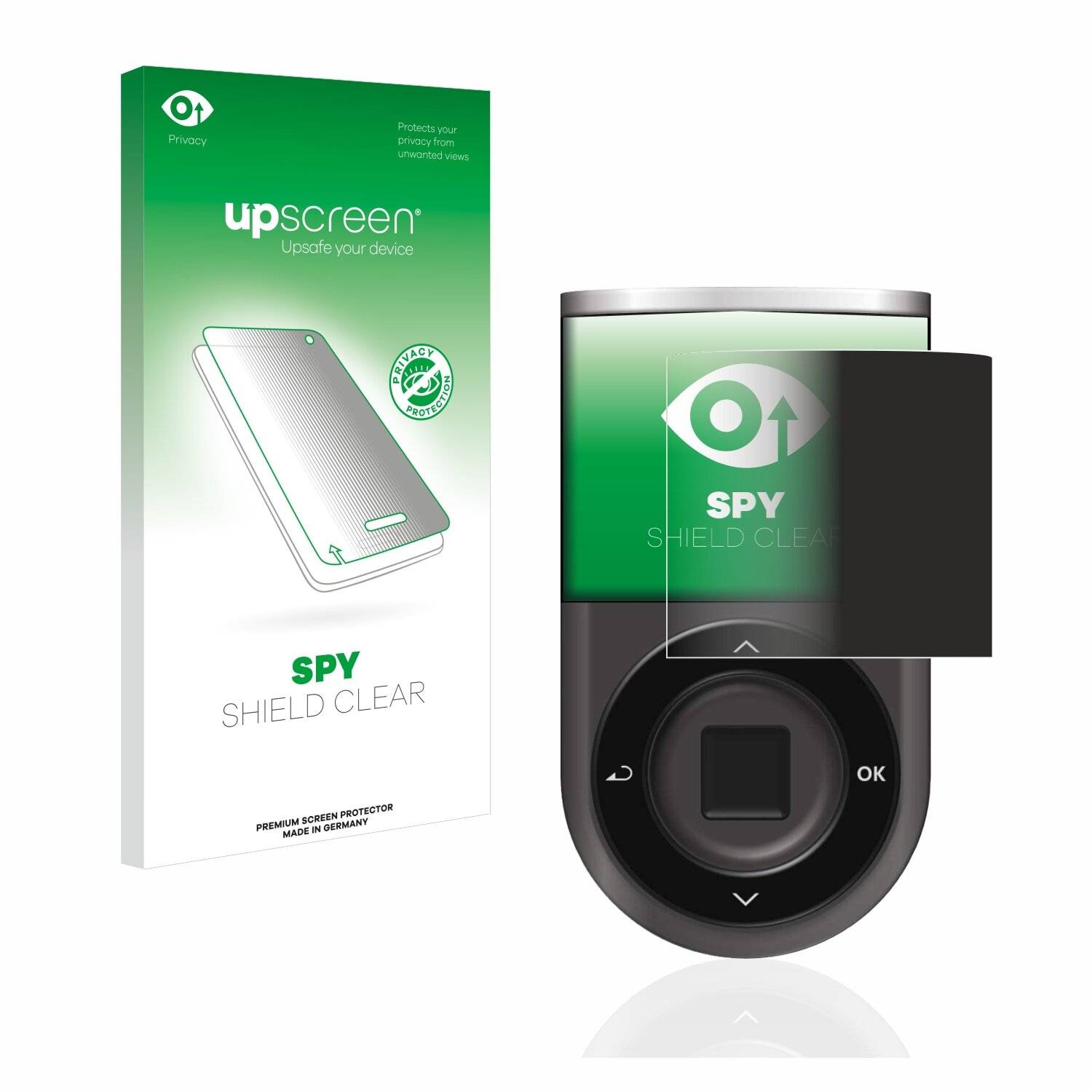 upscreen Spy Shield Clear Premium Blickschutzfolie für DCENT Biometric