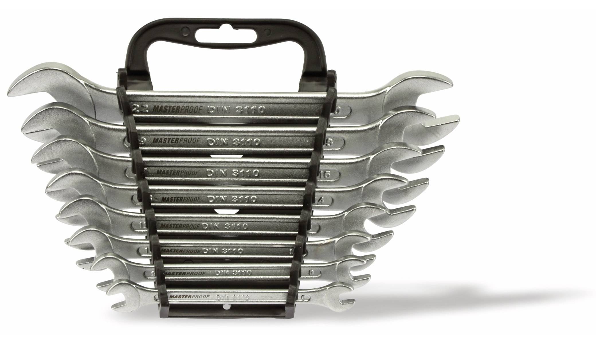 MASTERPROOF Gabelschlüssel-Satz, 6...22mm, 8 teilig