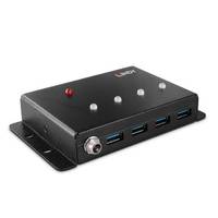 Lindy 43374, USB 3.2 Gen 1 (3.1 Gen 1) Type-B, USB 3.2 Gen 1 (3.1 Gen 1) Type-A, 5000 Mbit/s, Schwarz, Metall, Rundkabel