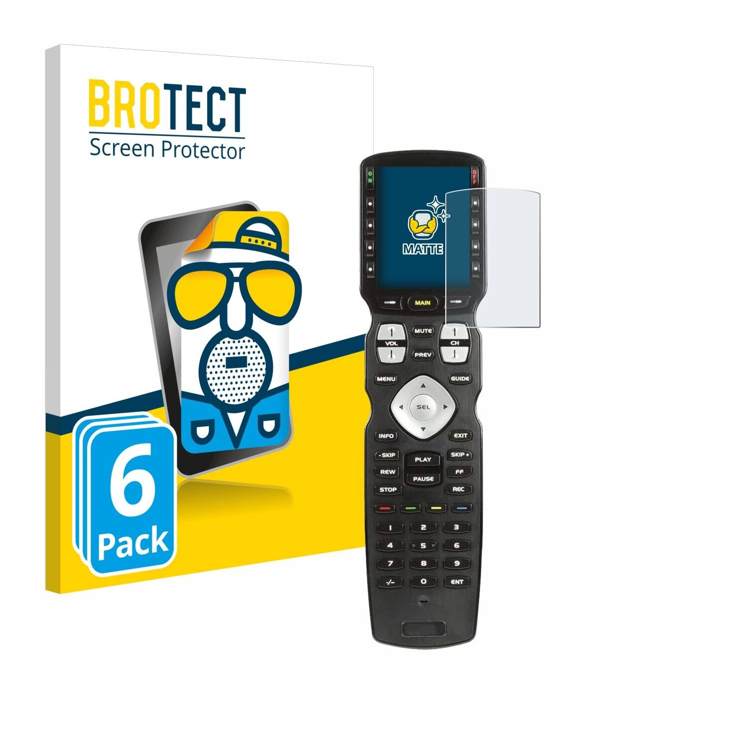 6x BROTECT Matte Displayschutzfolie für URC Universal Remote MX990 - Entspiegelt,