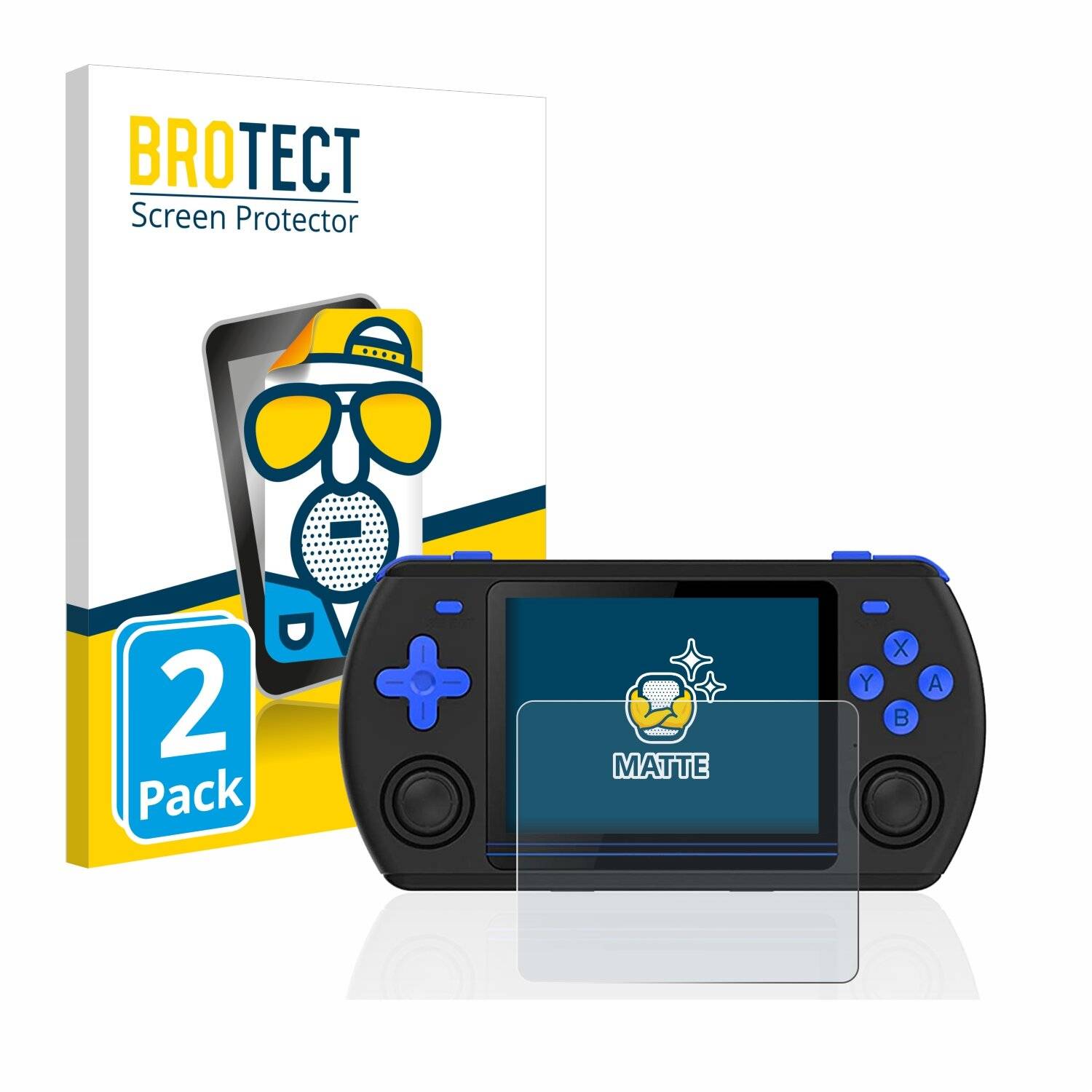 2x BROTECT Matte Displayschutzfolie für Powkiddy RK2023 - Entspiegelt,