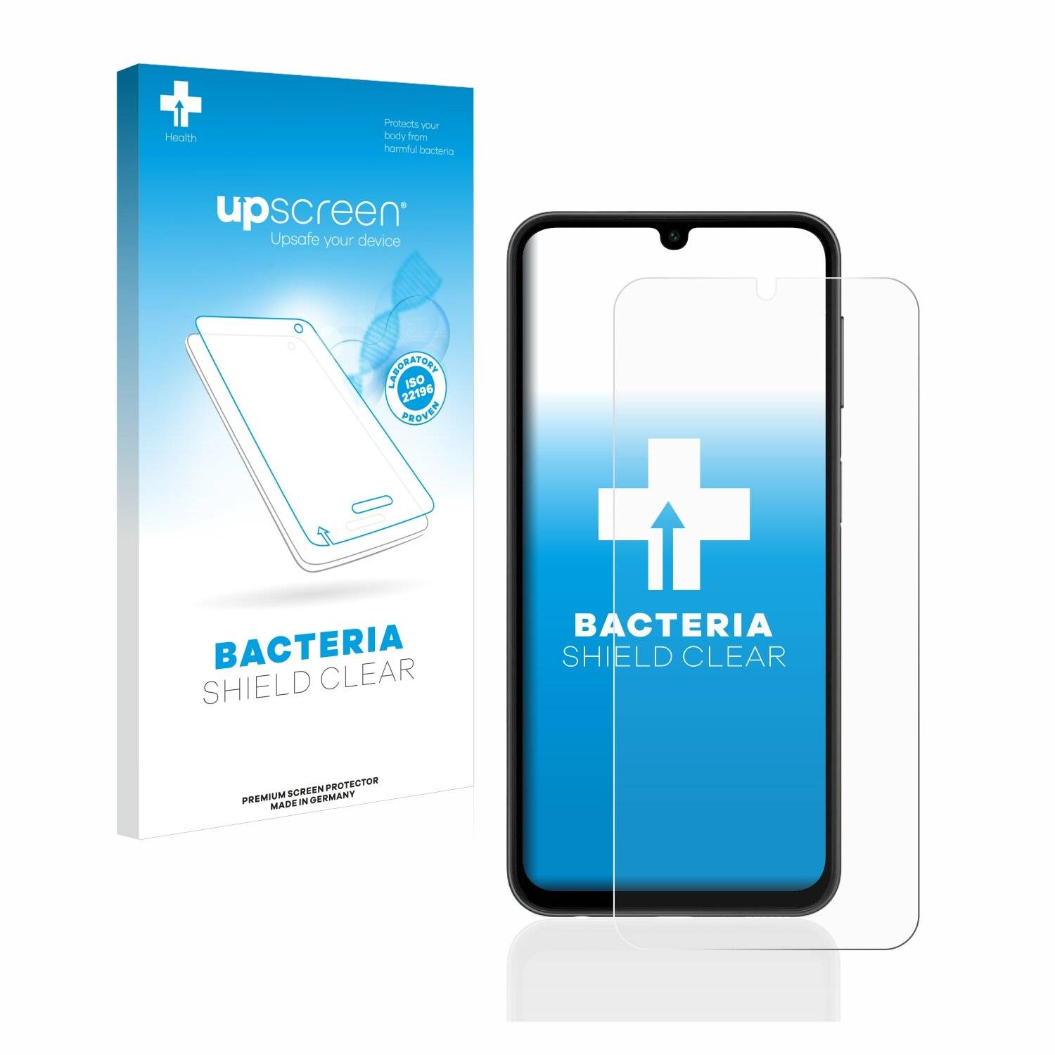 upscreen Bacteria Shield Clear Premium Antibakterielle Displayschutzfolie für Samsung Galaxy