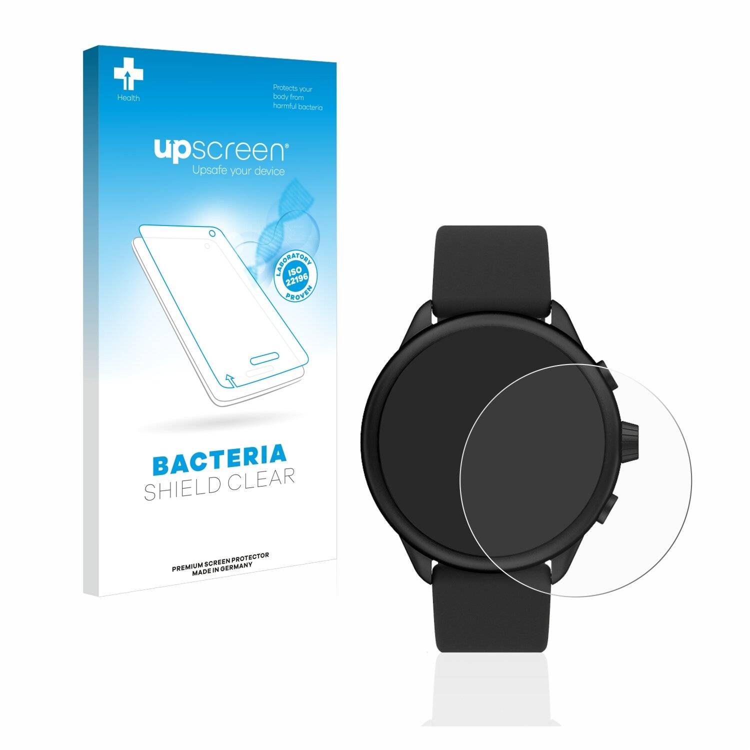 upscreen Bacteria Shield Clear Premium Antibakterielle Displayschutzfolie für Fossil