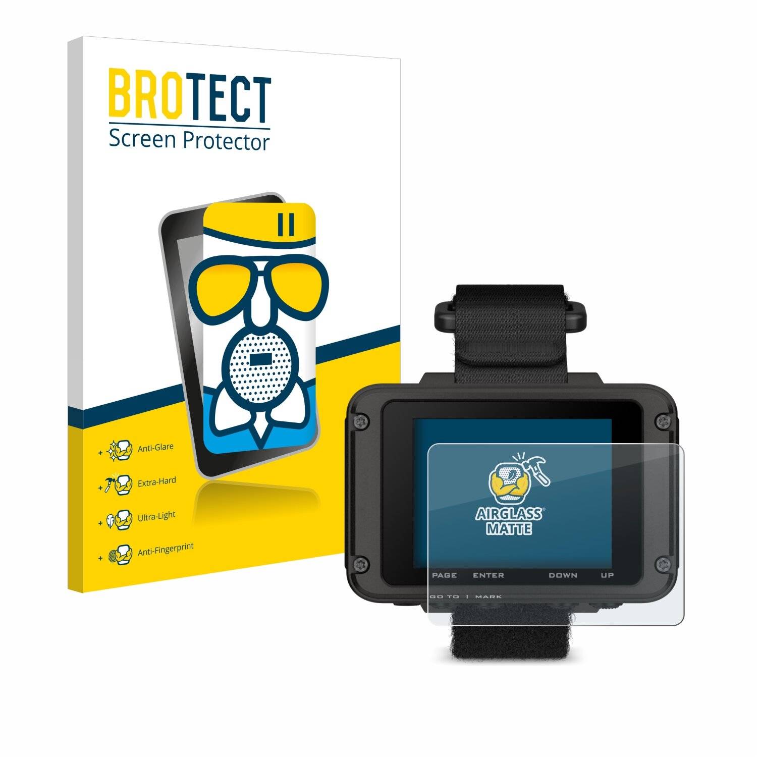 BROTECT AirGlass Matte Schutzglas Folie für Garmin Foretrex