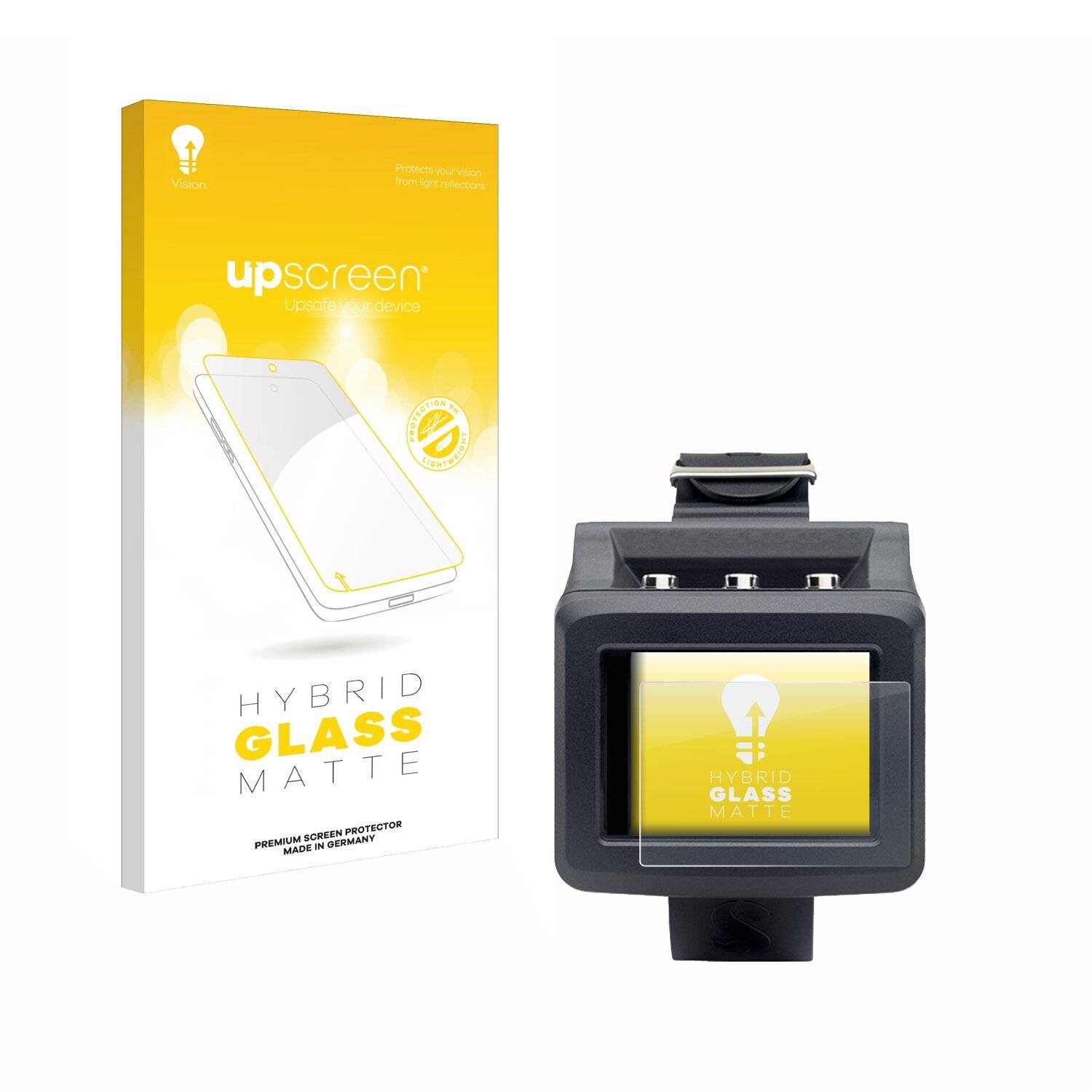 upscreen Hybrid Glass Matte Premium Schutzglas Folie für Uwatec Galileo G2