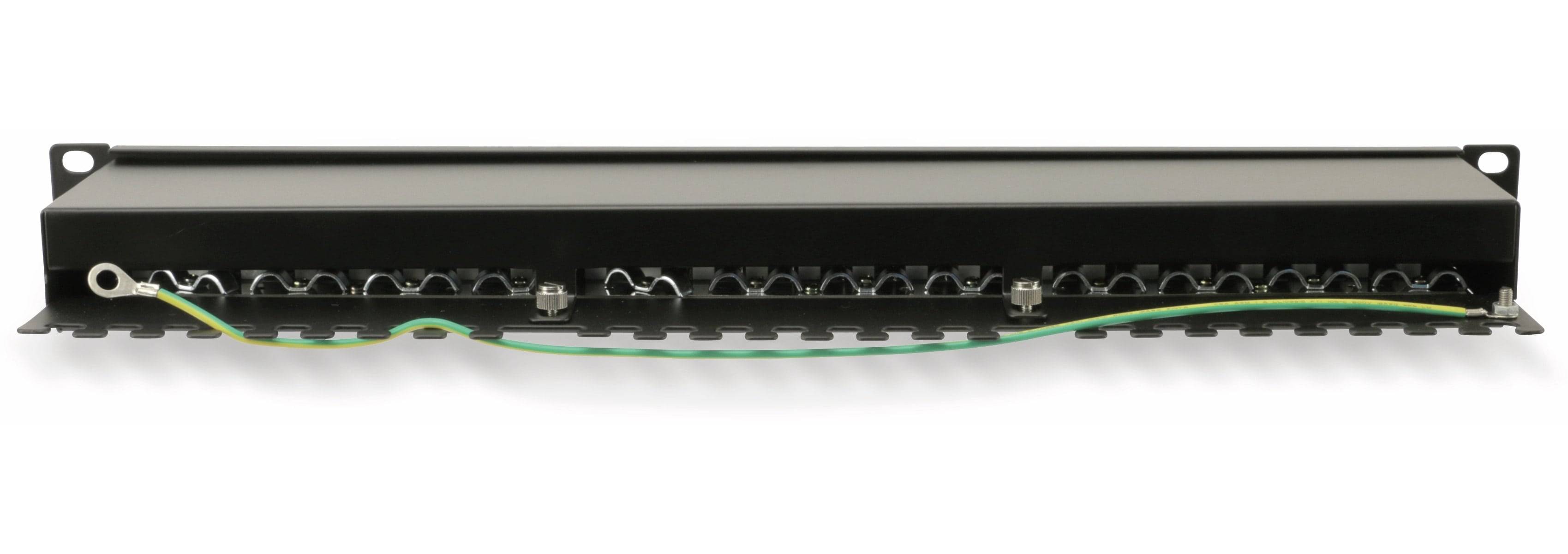 RED4POWER CAT.6a Patchpanel R4-N119S, 24-fach, 19", schwarz