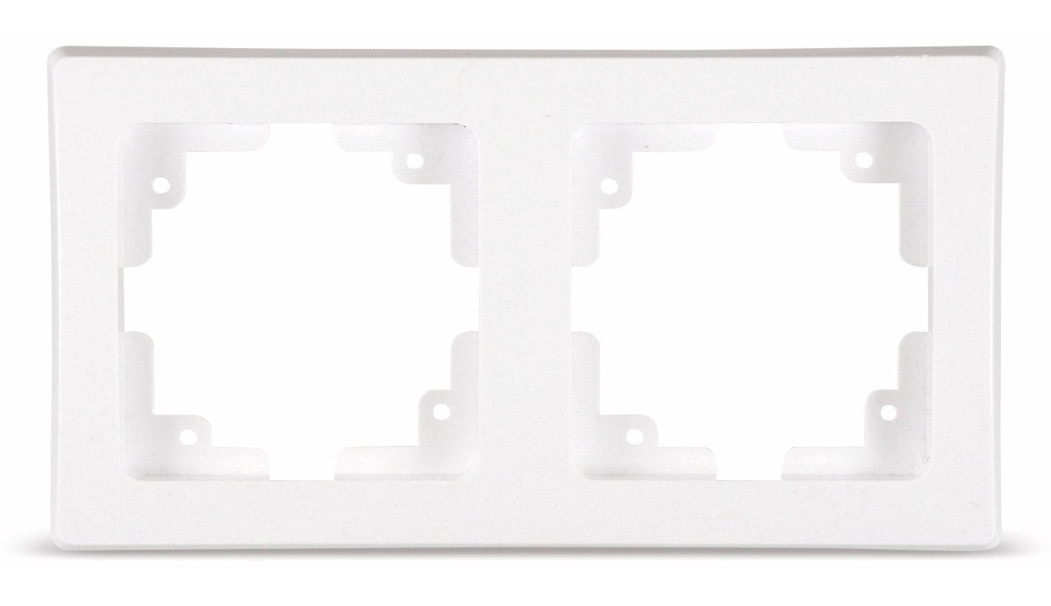 DELPHI 2-fach Rahmen, weiß