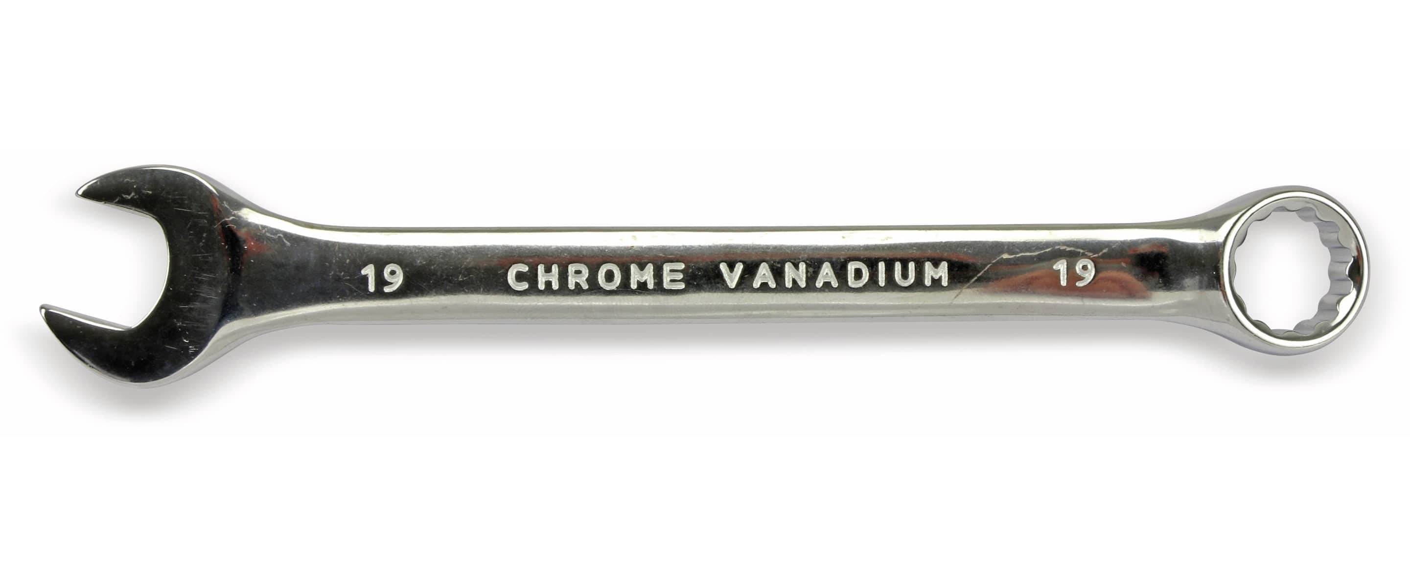 MASTERPROOF Gabel-Ringschlüssel, 19 mm