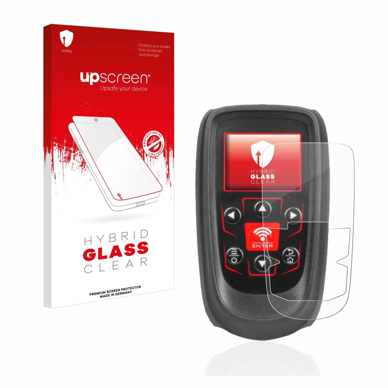 upscreen Hybrid Glass Clear Premium Schutzglas Folie für Bartec TECH