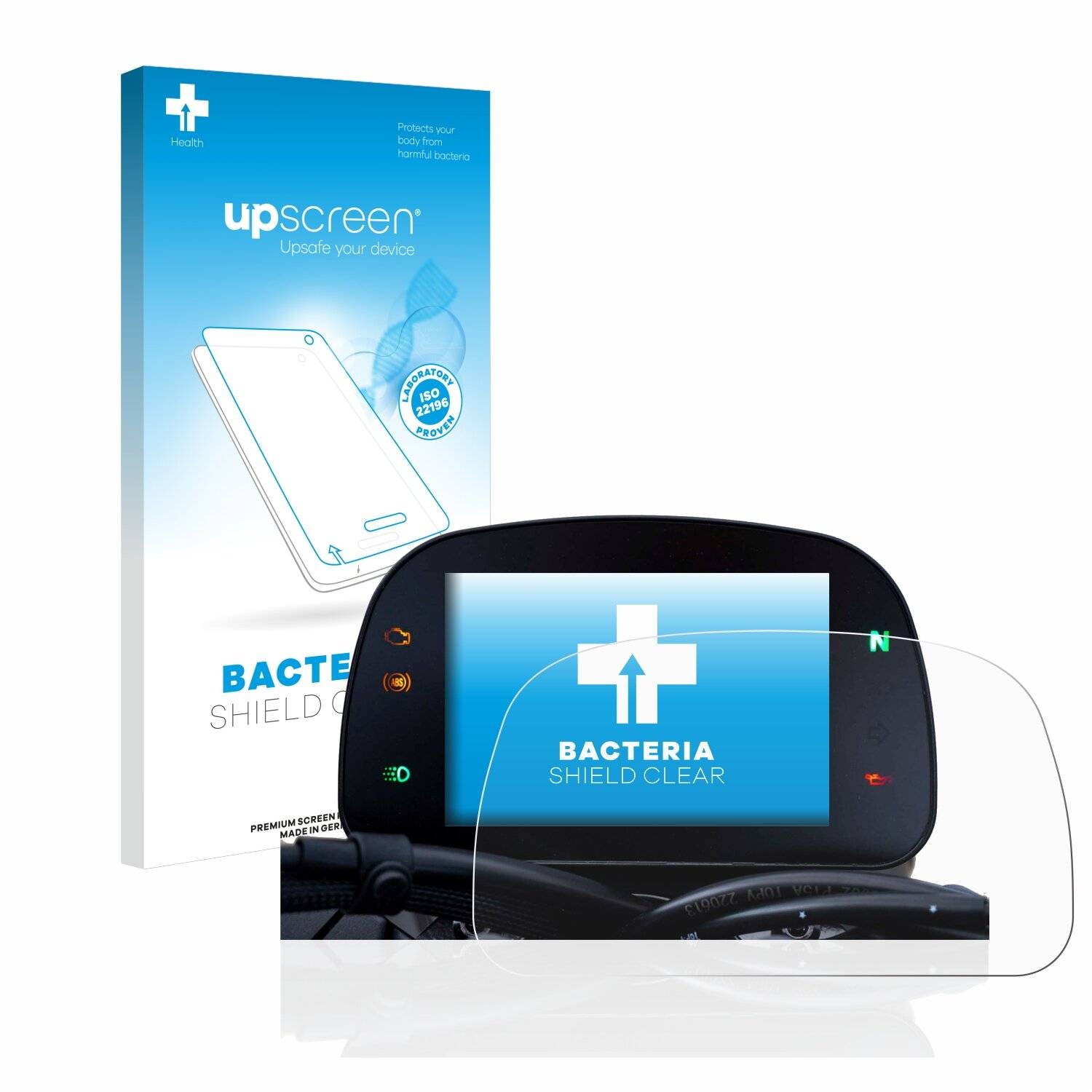 upscreen Bacteria Shield Clear Premium Antibakterielle Displayschutzfolie für Moto Morini
