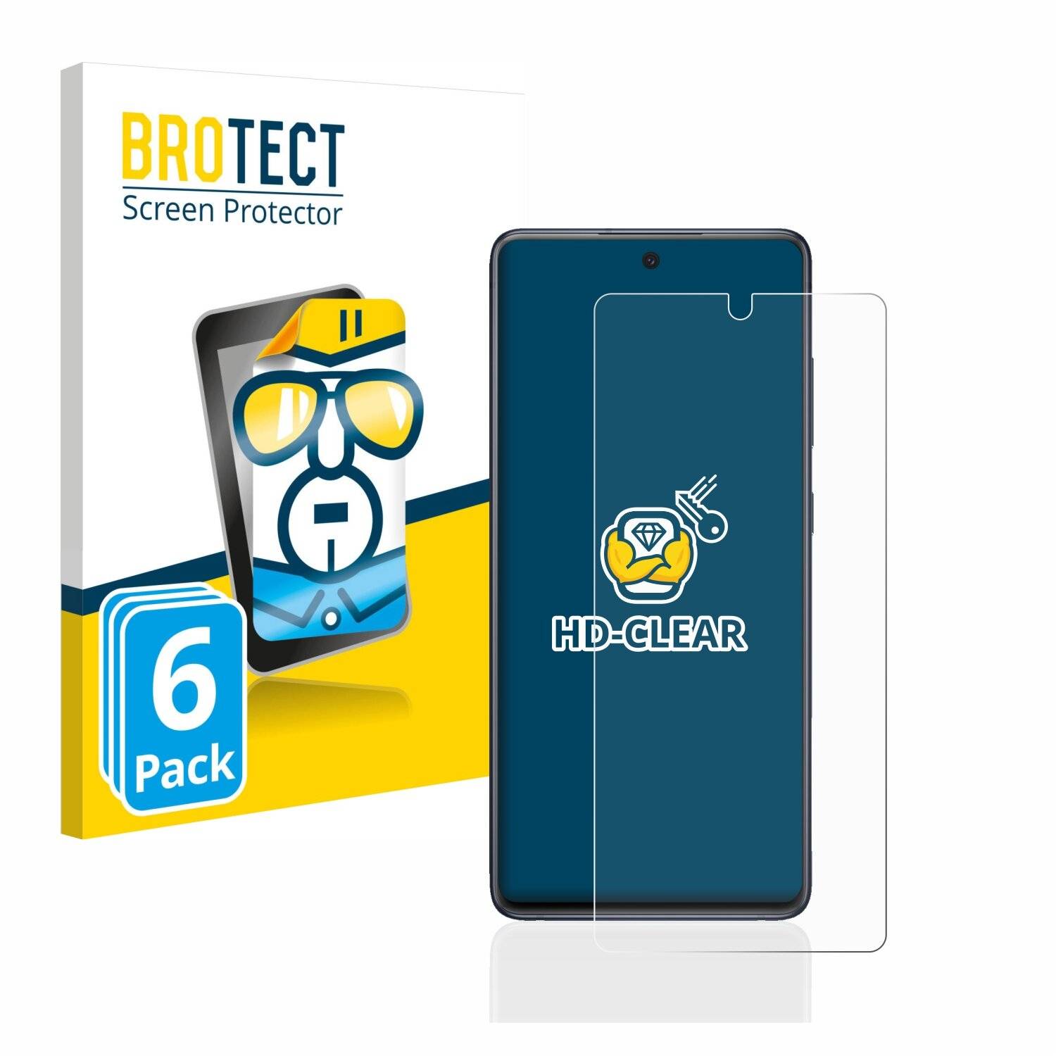 6x BROTECT HD-Clear Displayschutzfolie für Samsung Galaxy S20 FE