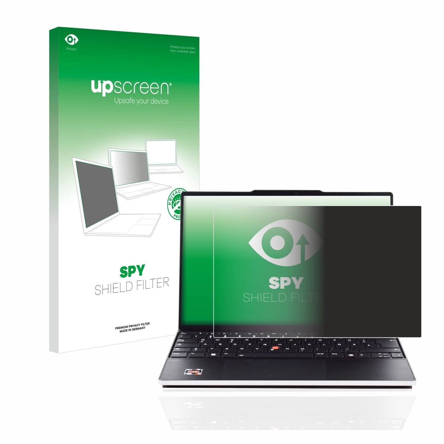 upscreen Spy Shield Filter Premium Blickschutzfilter für Lenovo ThinkPad Z13 Non-Touch (1.