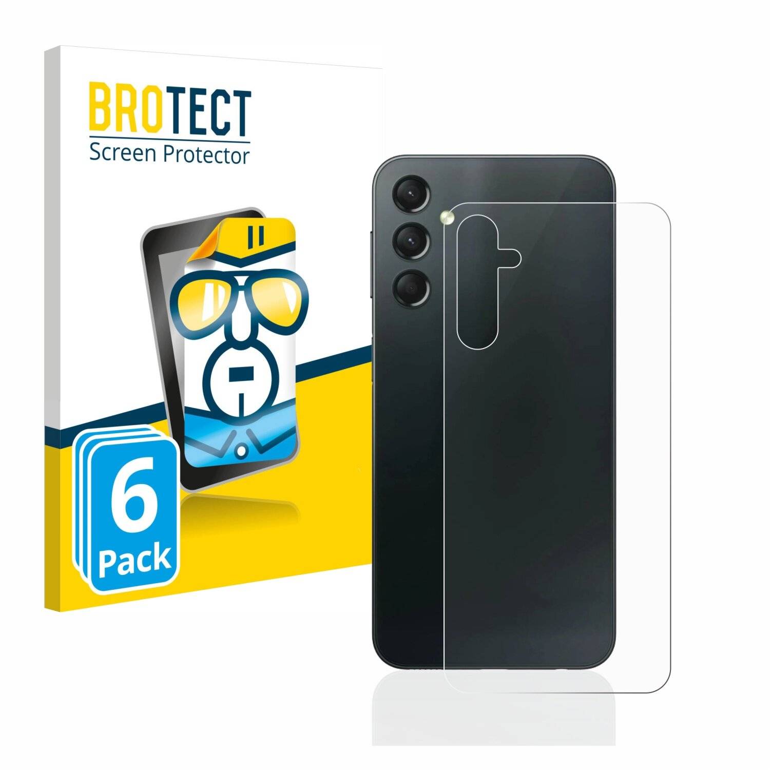 6x BROTECT HD-Clear Displayschutzfolie für Samsung Galaxy A24 4G