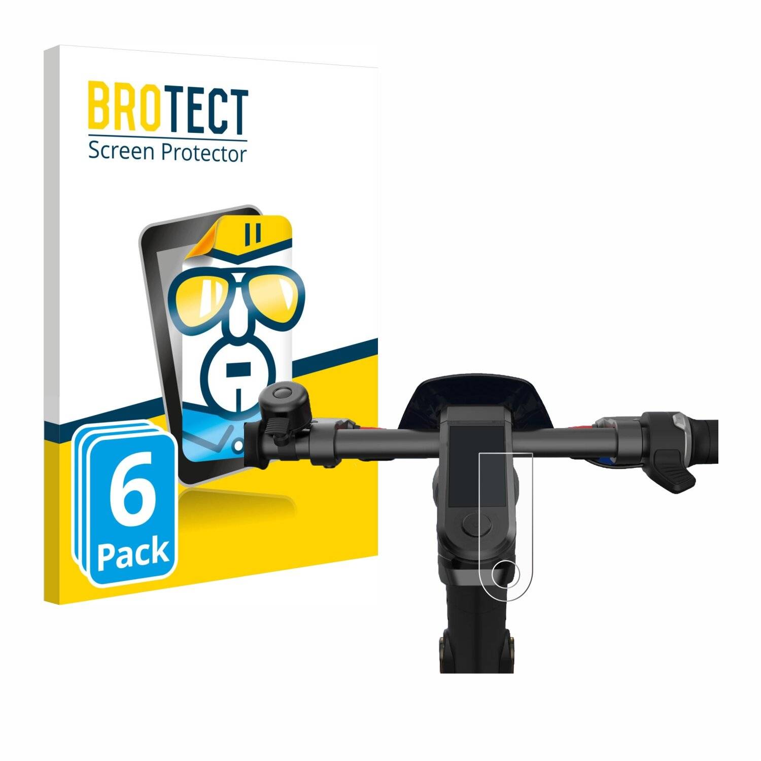 6x BROTECT HD-Clear Displayschutzfolie für NIU KQi3