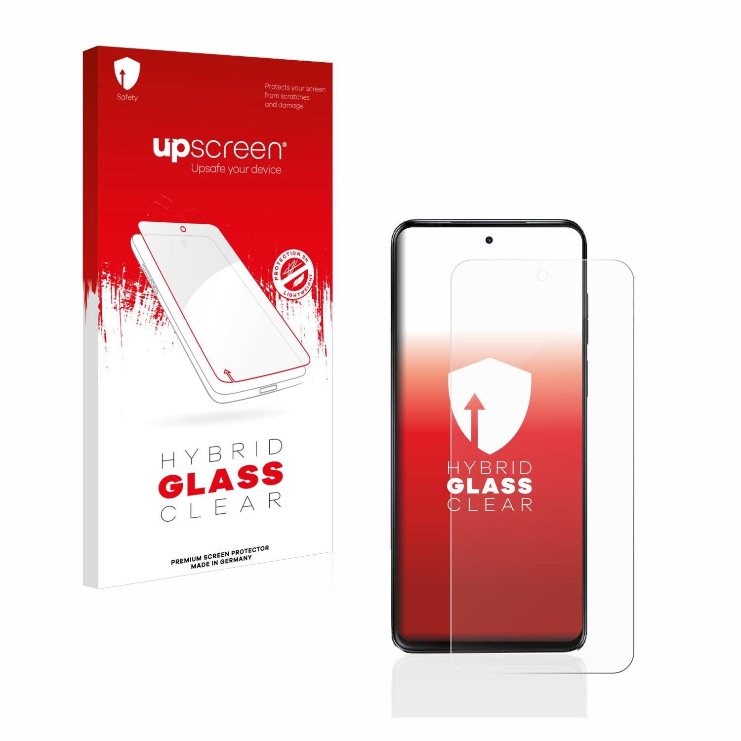 upscreen Hybrid Glass Clear Premium Schutzglas Folie für Motorola Moto G Stylus 5G