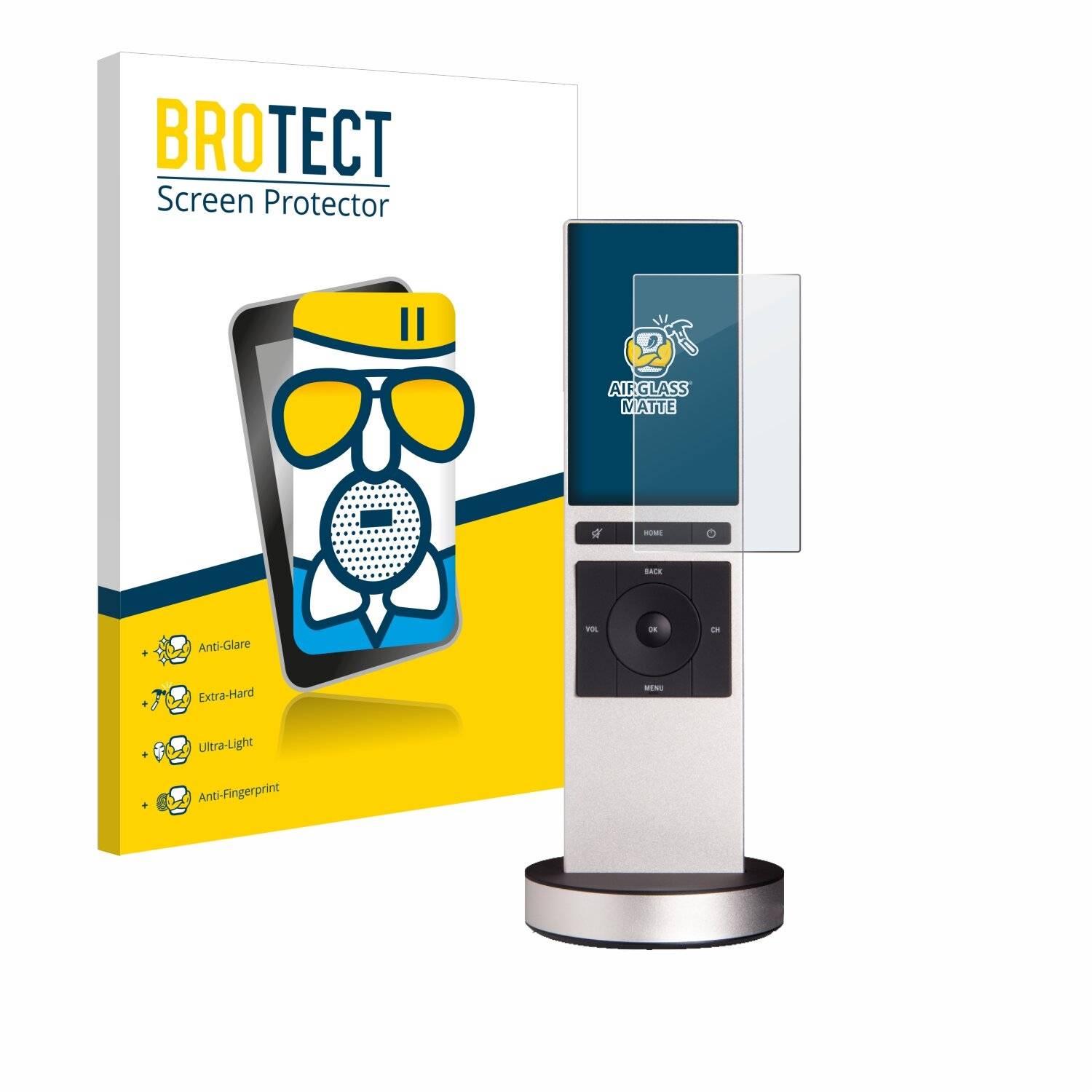 BROTECT AirGlass Matte Schutzglas Folie für Control 4 Neeo Remote