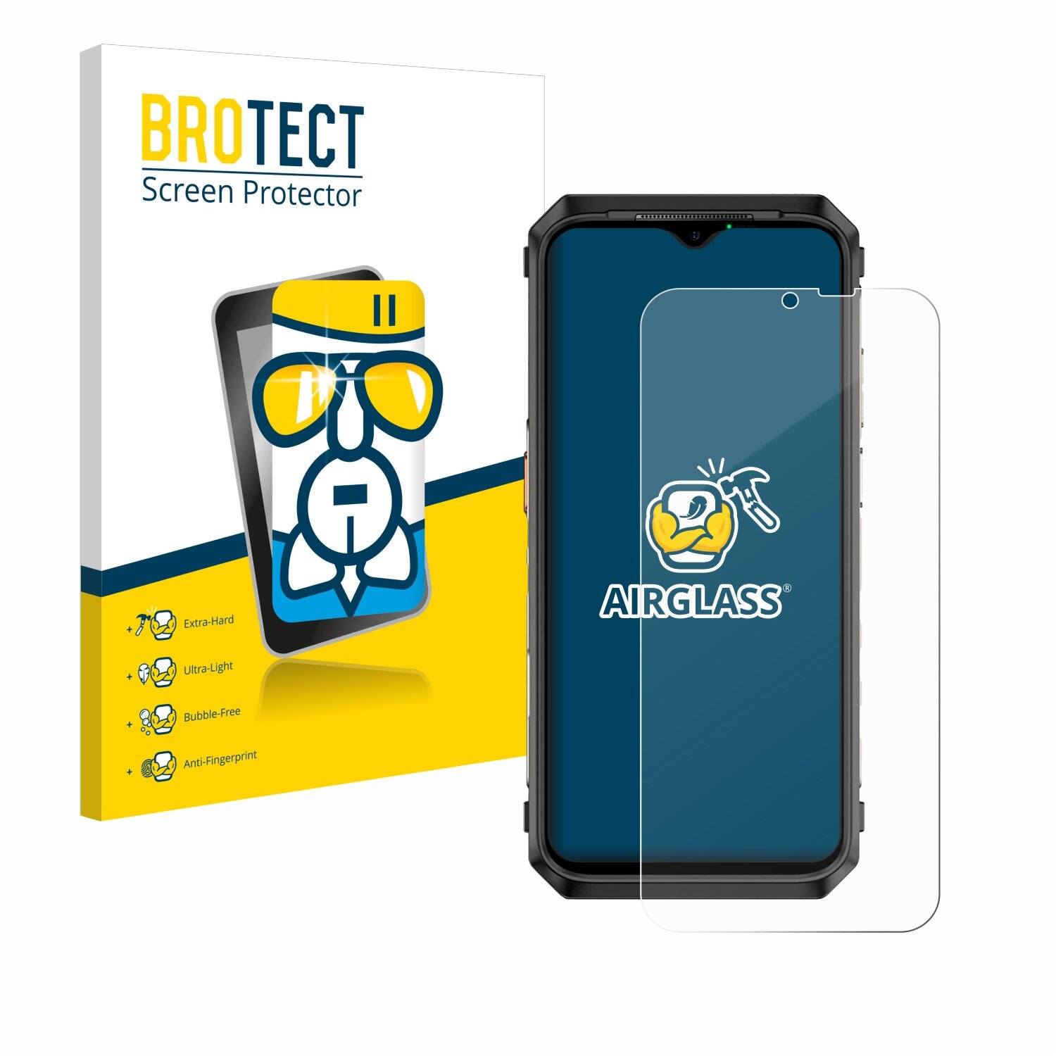 BROTECT AirGlass Schutzglas Folie für Ulefone Power Armor