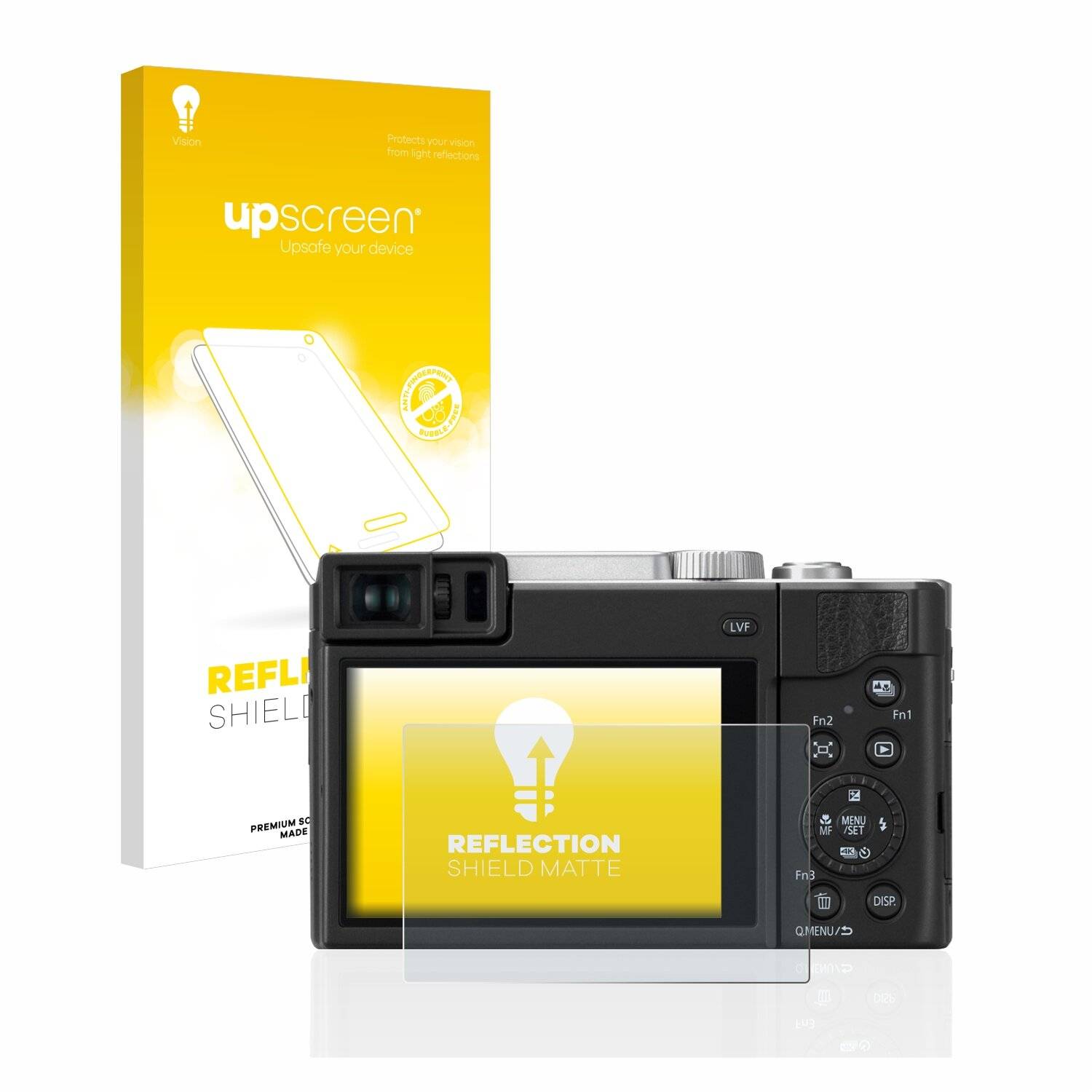 upscreen Reflection Shield Matte Premium Displayschutzfolie für Panasonic Lumix DC-TZ95D