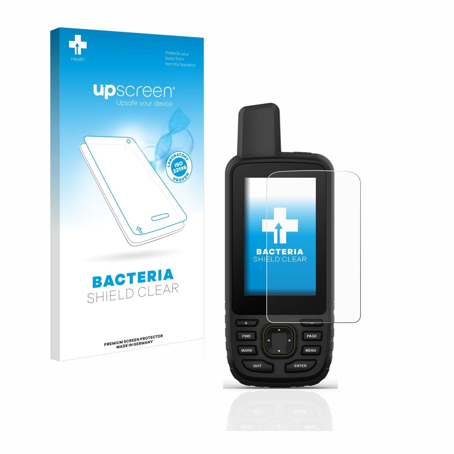 upscreen Bacteria Shield Clear Premium Antibakterielle Displayschutzfolie für Garmin GPSMAP