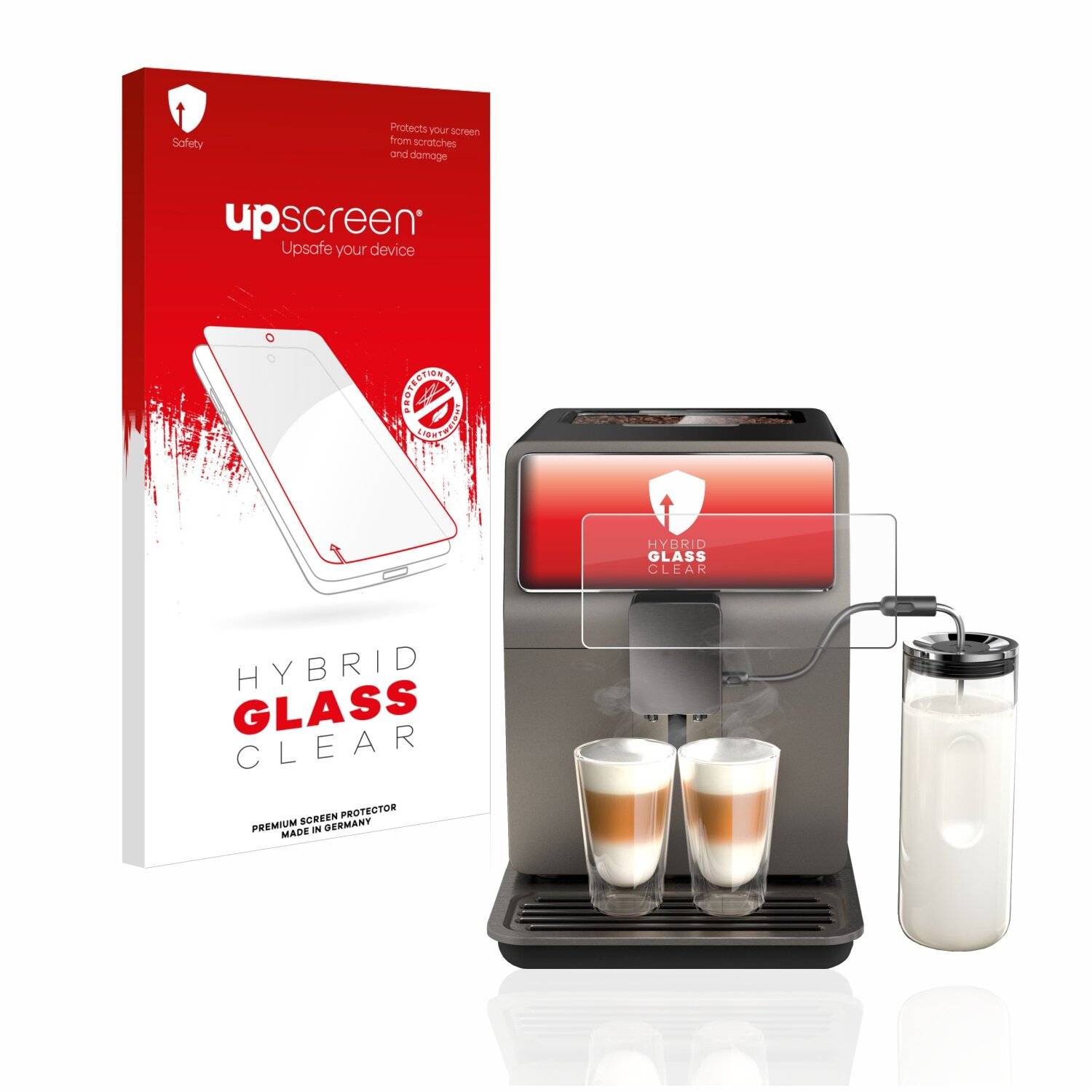 upscreen Hybrid Glass Clear Premium Schutzglas Folie für WMF Perfection