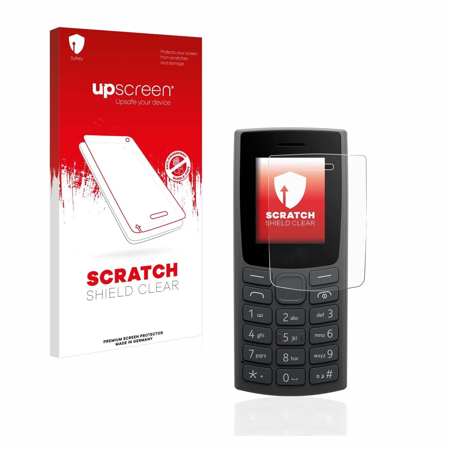 upscreen Scratch Shield Clear Premium Displayschutzfolie für Nokia 106