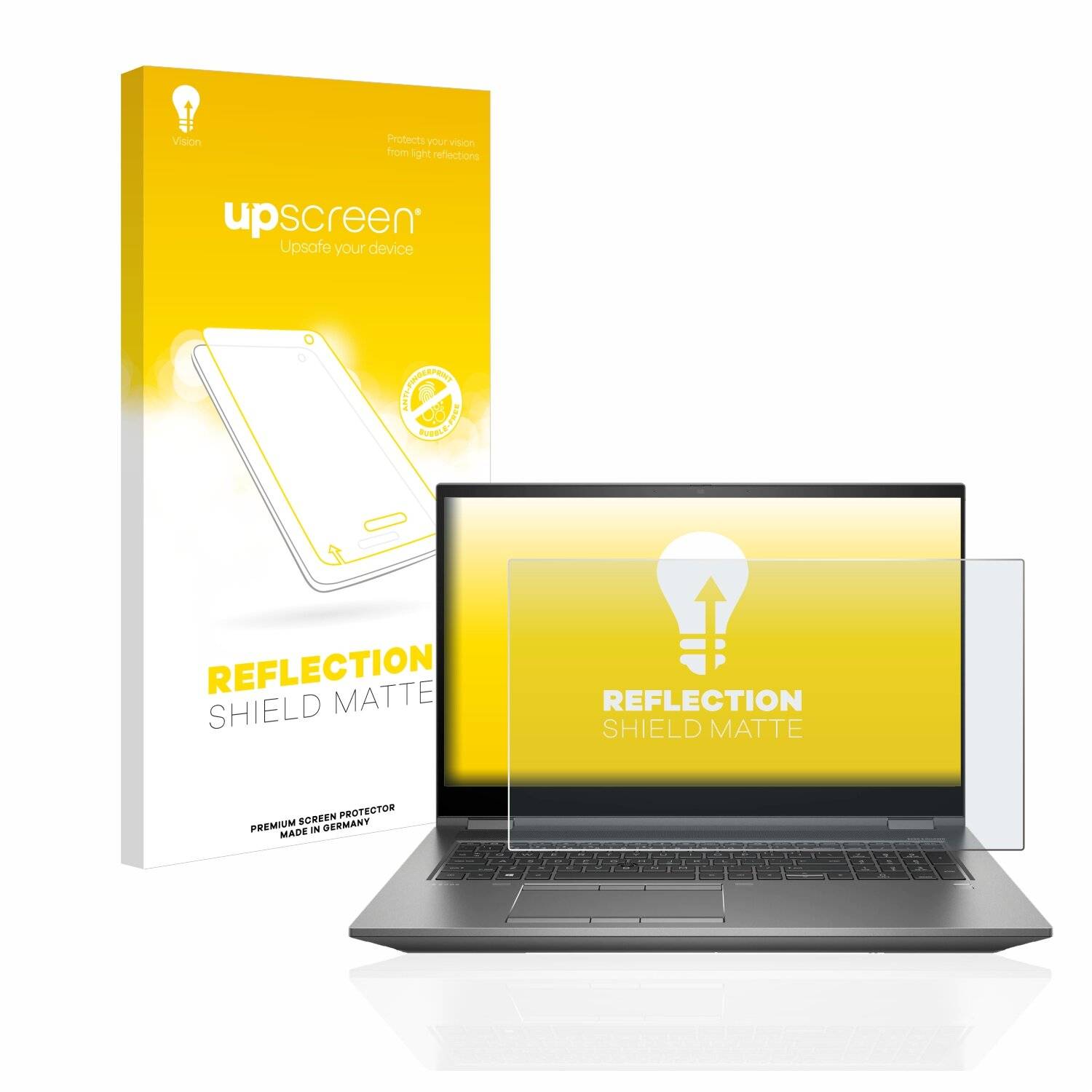 upscreen Reflection Shield Matte Premium Displayschutzfolie für HP ZBook Fury 17.3 G8