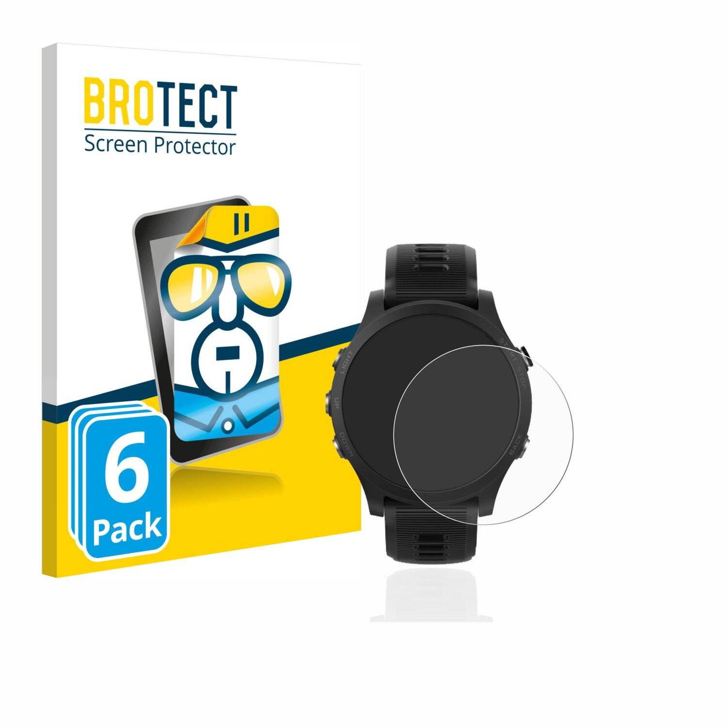 6x BROTECT HD-Clear Displayschutzfolie für Garmin Forerunner