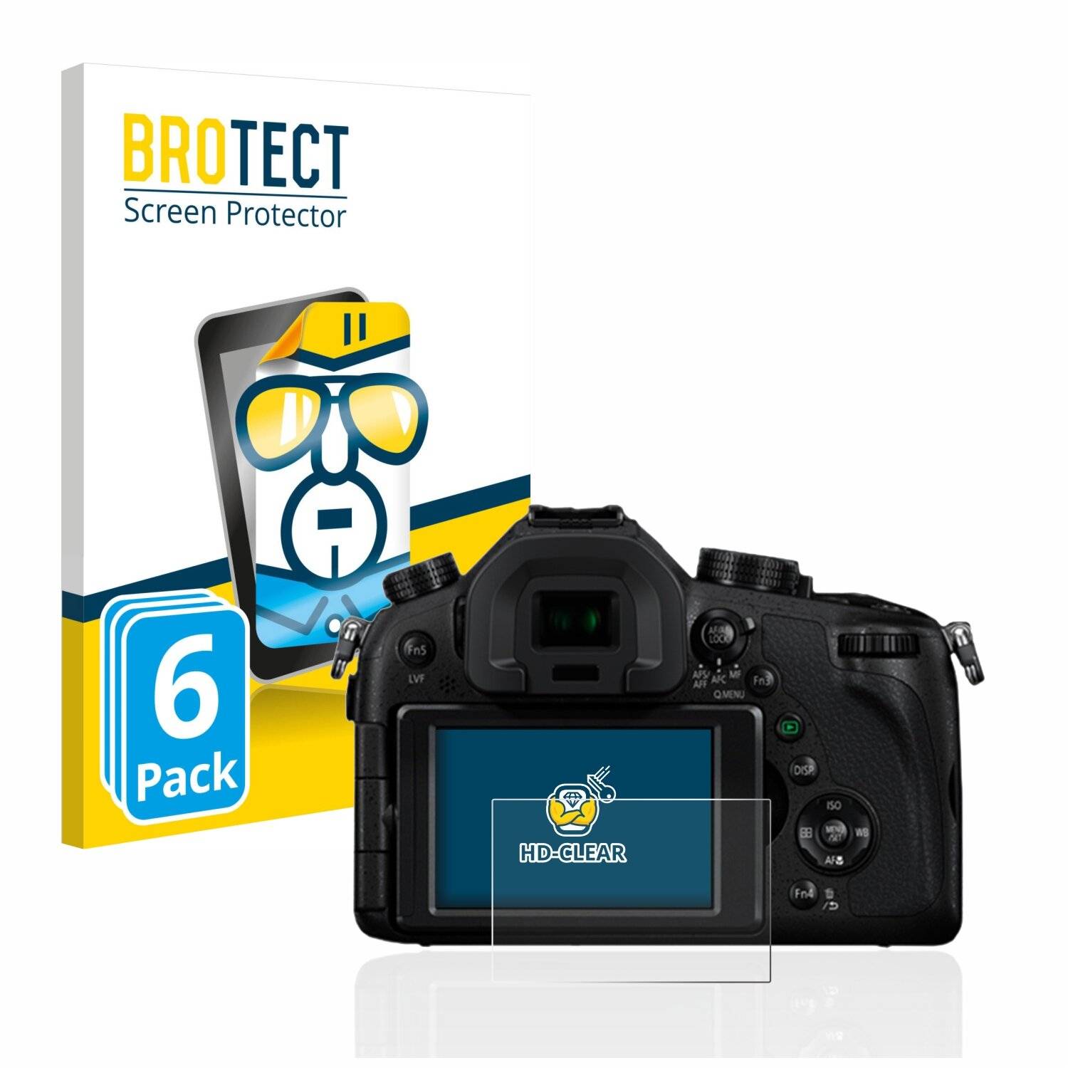 6x BROTECT HD-Clear Displayschutzfolie für Panasonic Lumix